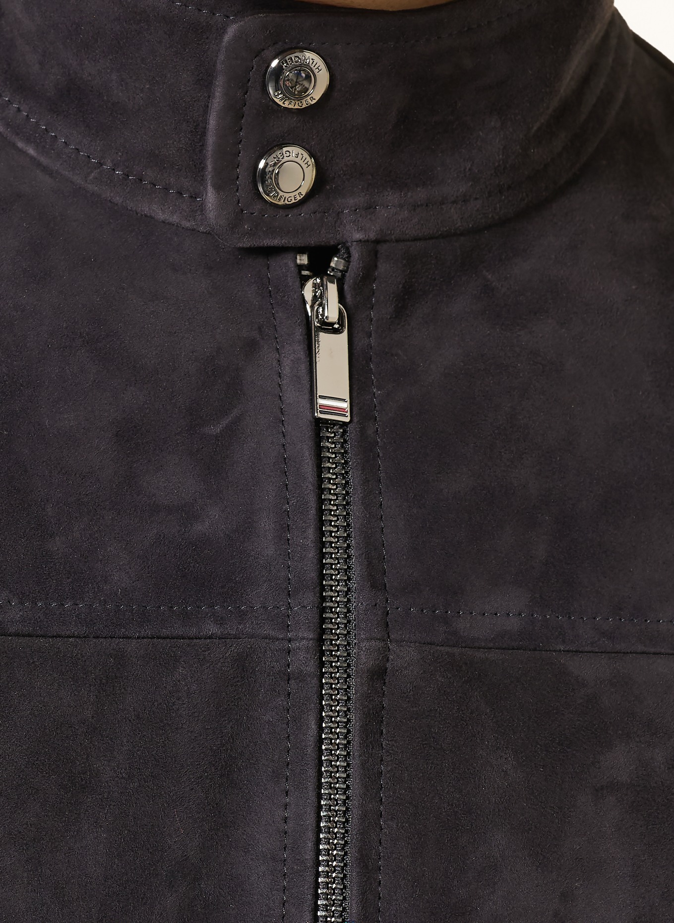 TOMMY HILFIGER Lederjacke: DUNKELBLAU