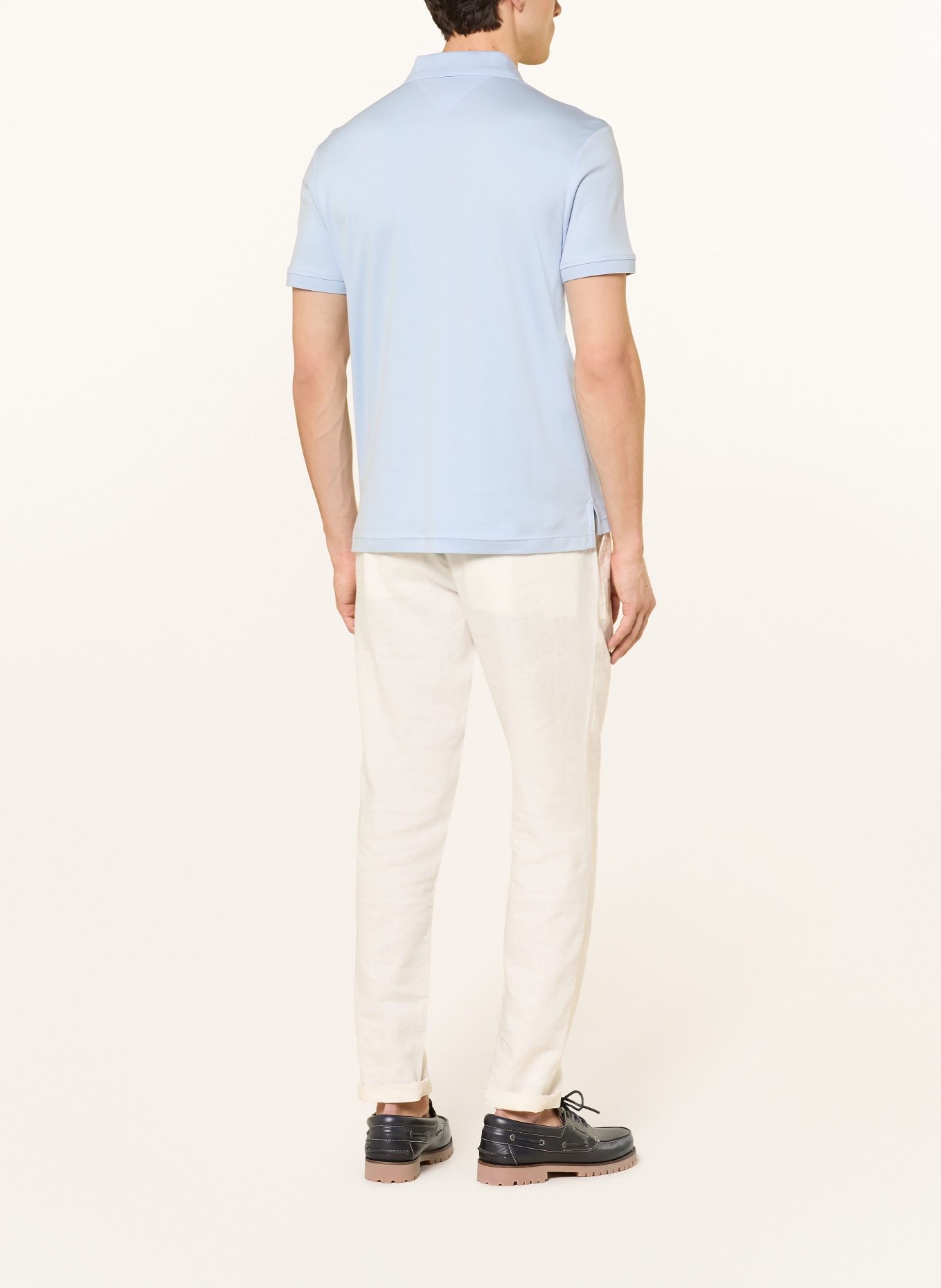 TOMMY HILFIGER Jersey-Poloshirt: HELLBLAU