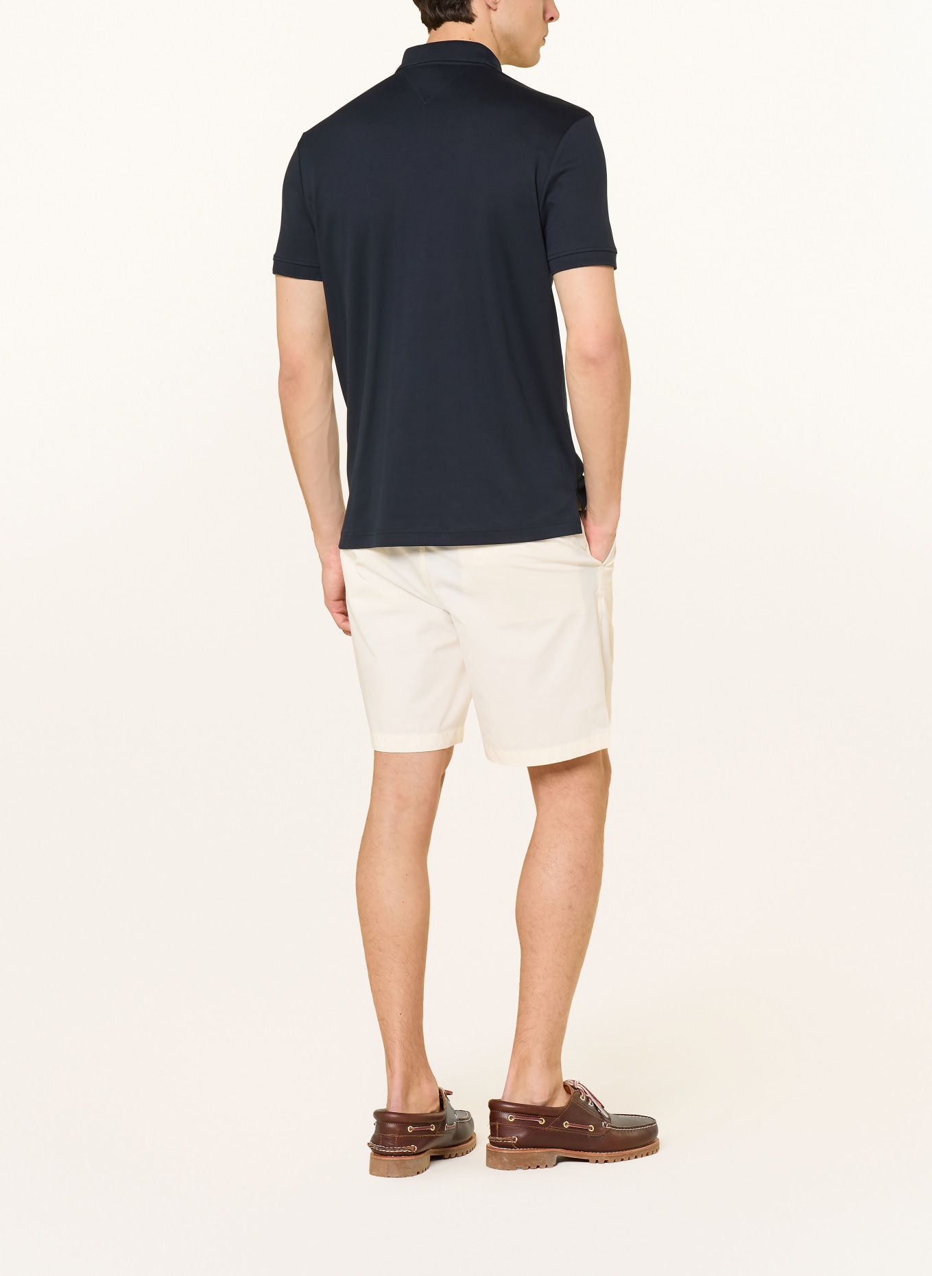 TOMMY HILFIGER Jersey-Poloshirt: DUNKELBLAU
