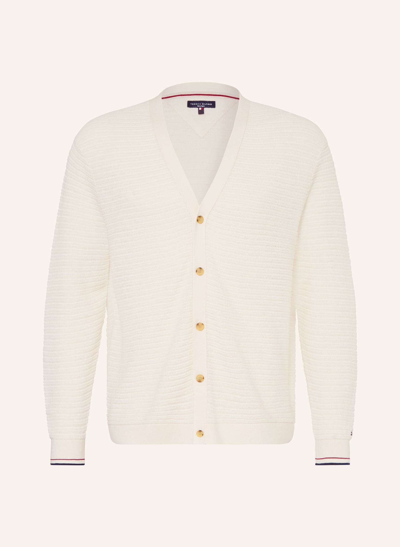 TOMMY HILFIGER Strickjacke: ECRU