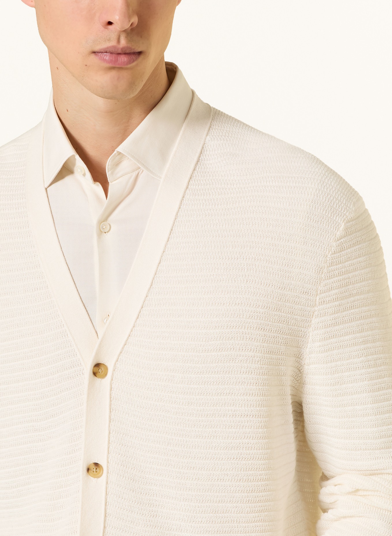 TOMMY HILFIGER Strickjacke: ECRU