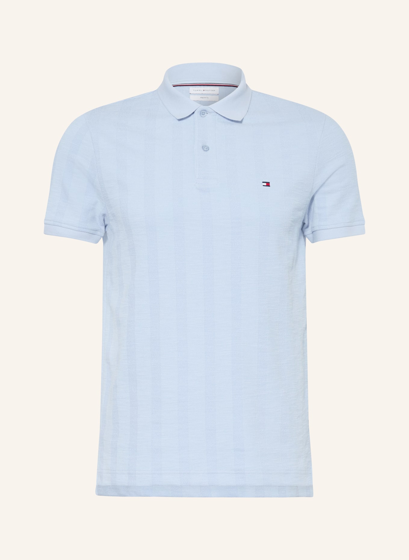 TOMMY HILFIGER Jersey-Poloshirt Regular Fit: HELLBLAU