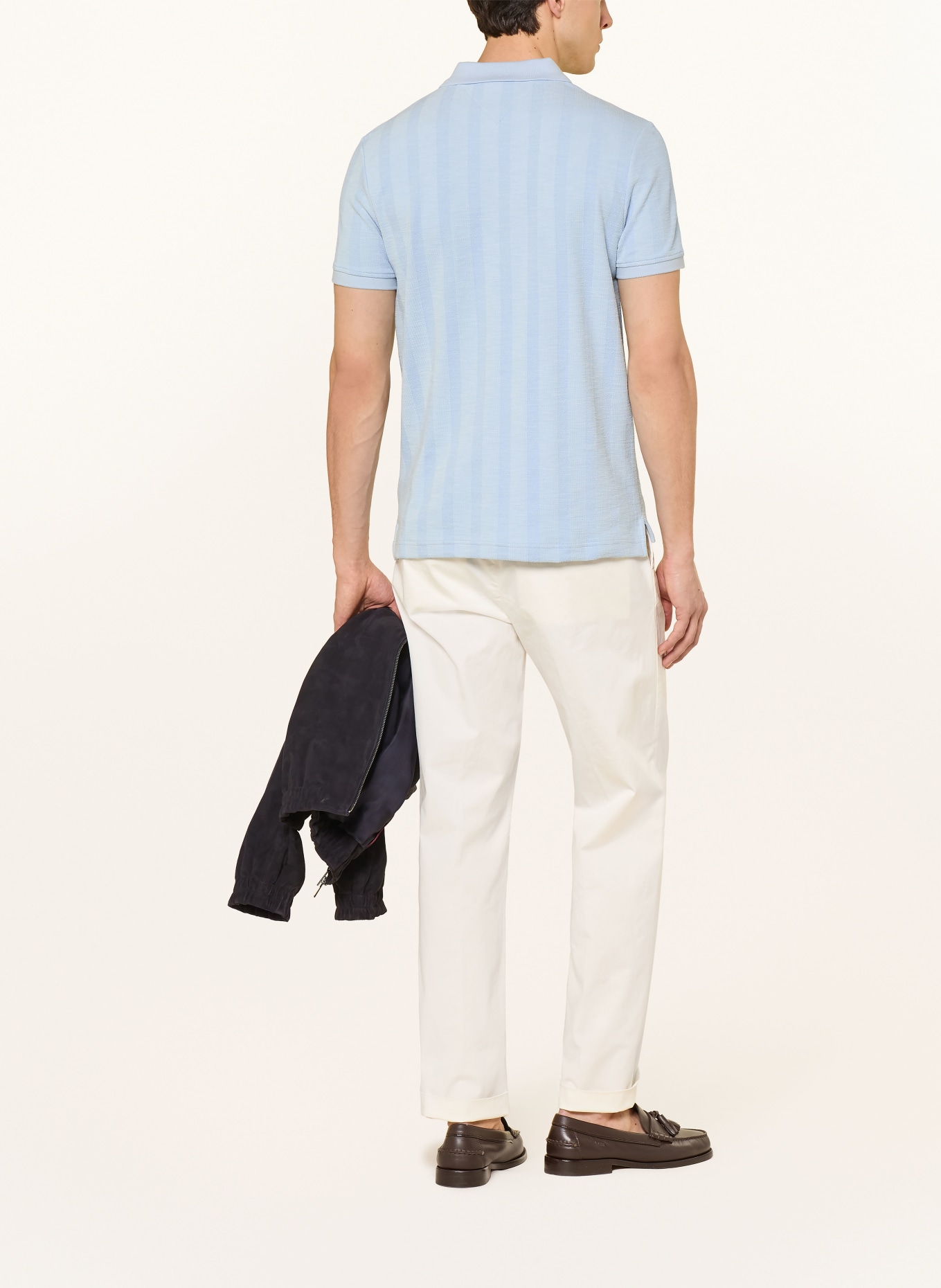 TOMMY HILFIGER Jersey-Poloshirt Regular Fit: HELLBLAU