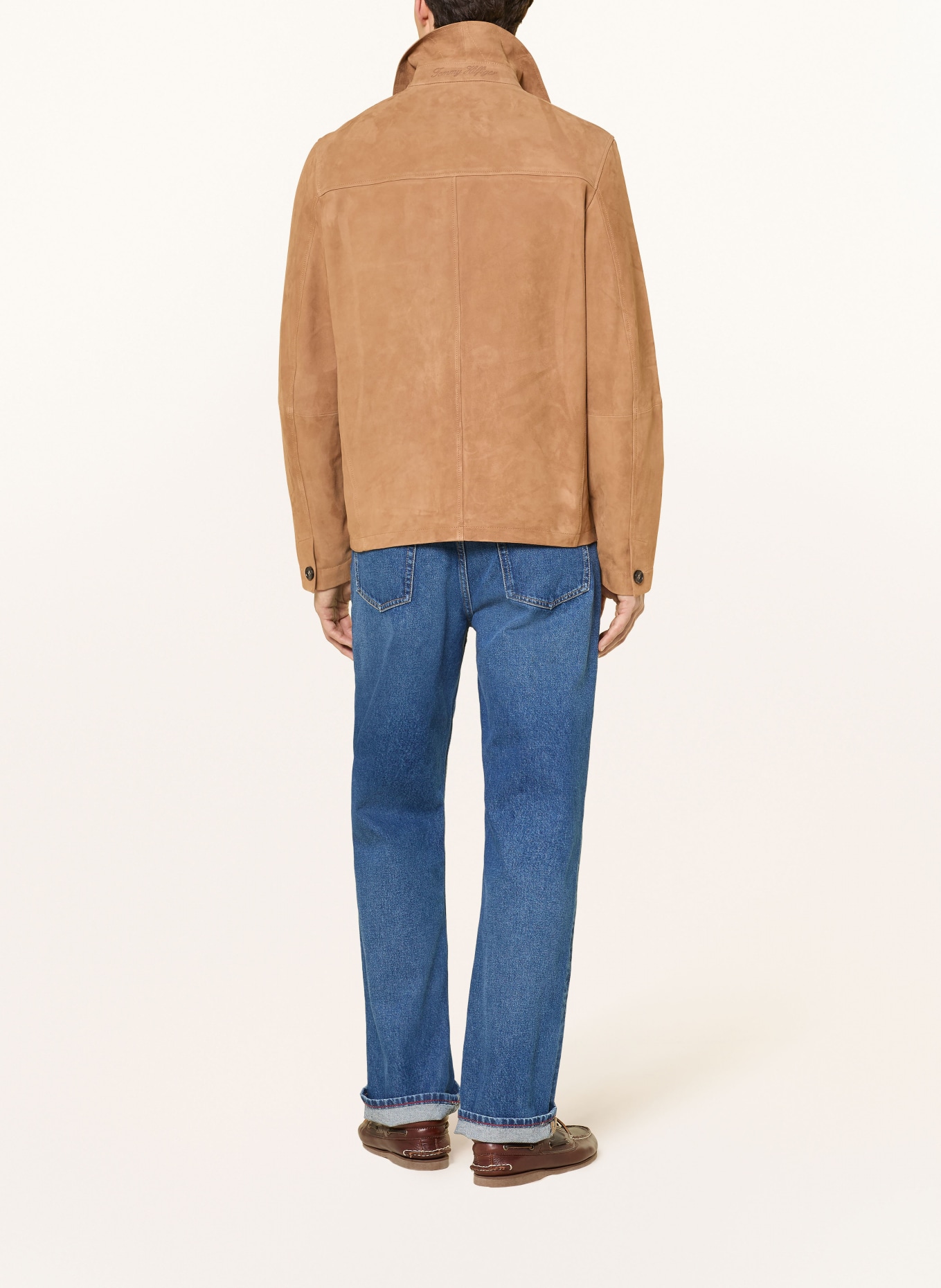 TOMMY HILFIGER Surveste en cuir: MARRON