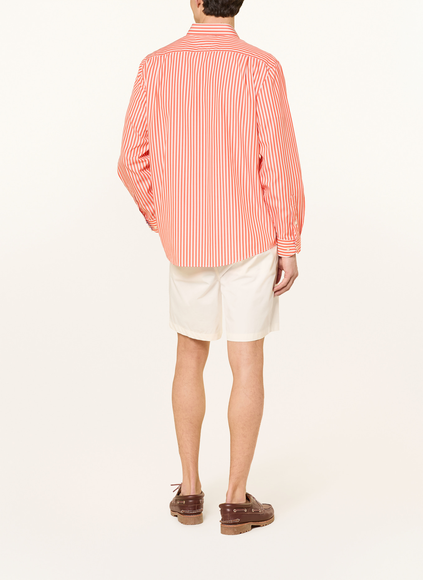 TOMMY HILFIGER Hemd Comfort Fit: ORANGE / WEISS