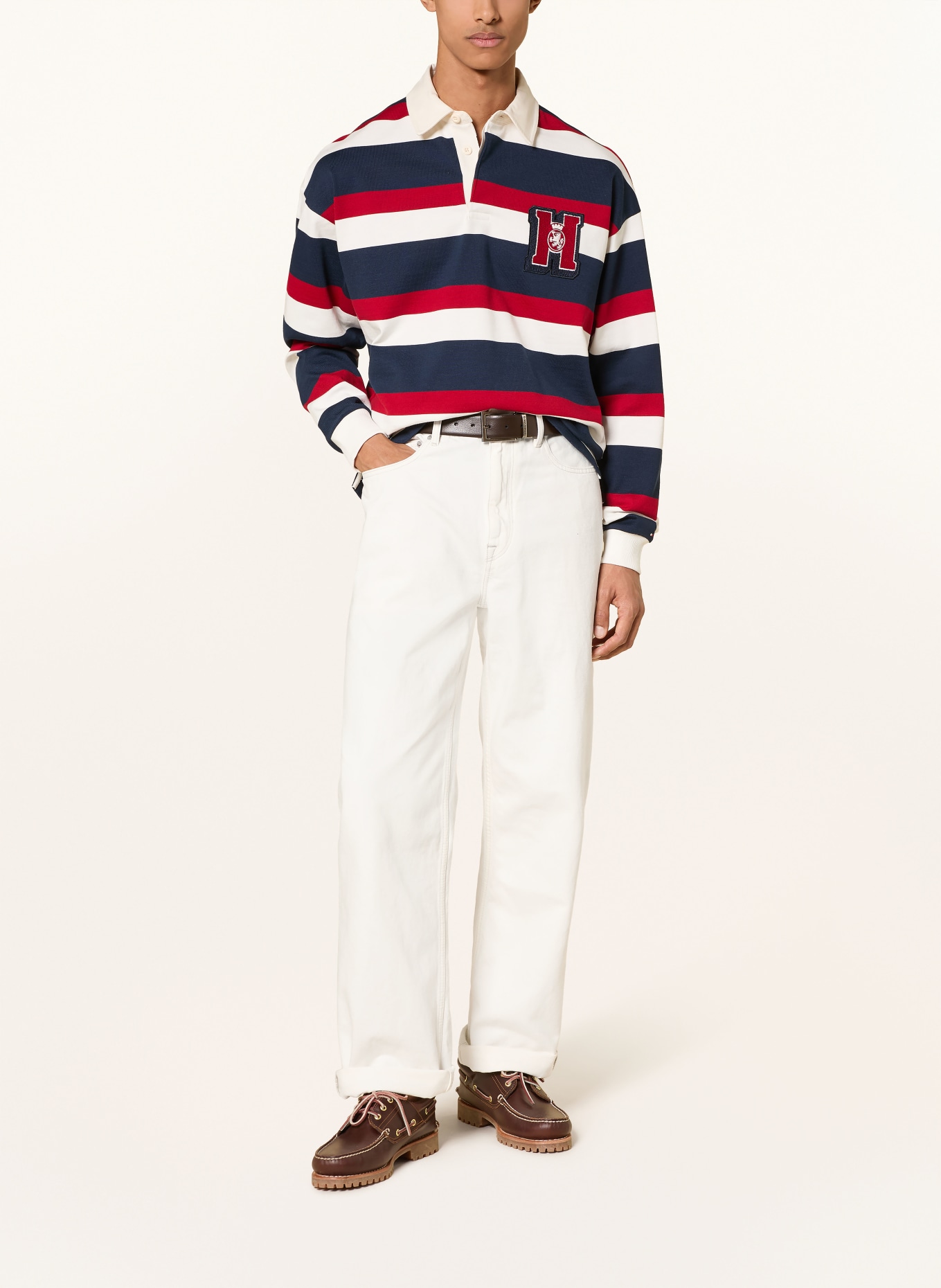 TOMMY HILFIGER Jeans RIVER Relaxed Straight Fit: YBR WHITE