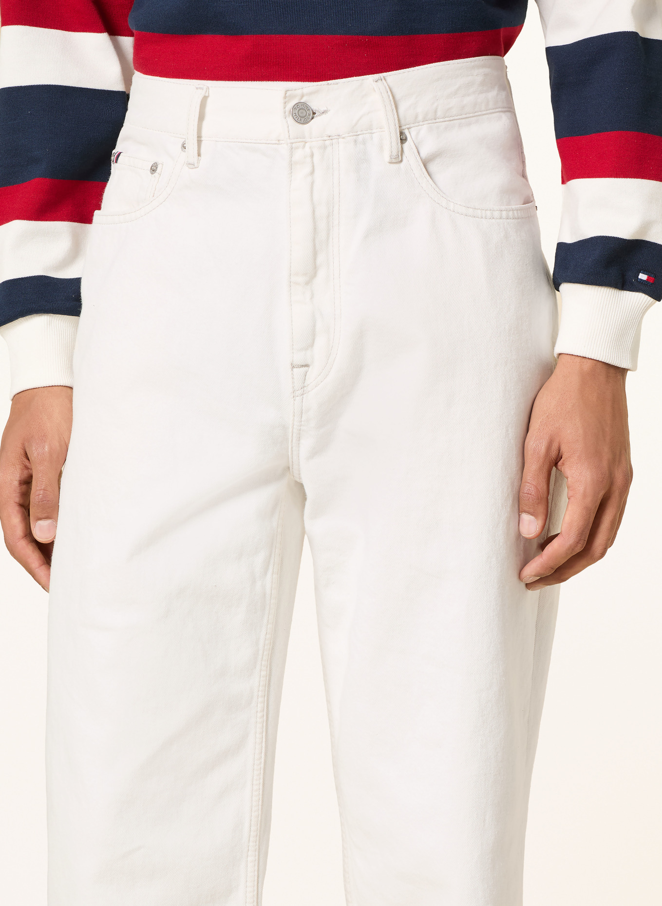 TOMMY HILFIGER Jeans RIVER Relaxed Straight Fit: YBR WHITE