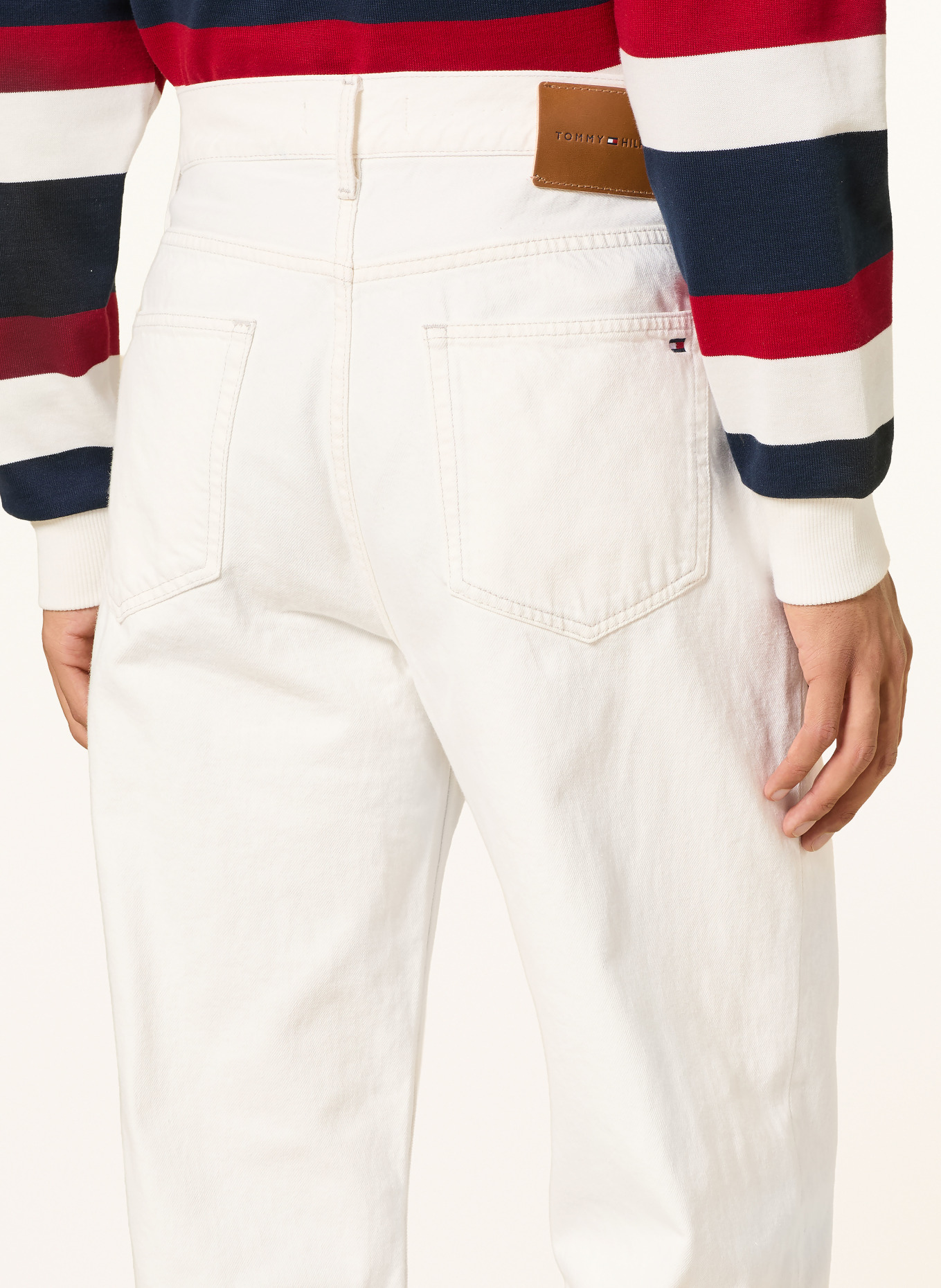 TOMMY HILFIGER Jeans RIVER Relaxed Straight Fit: YBR WHITE