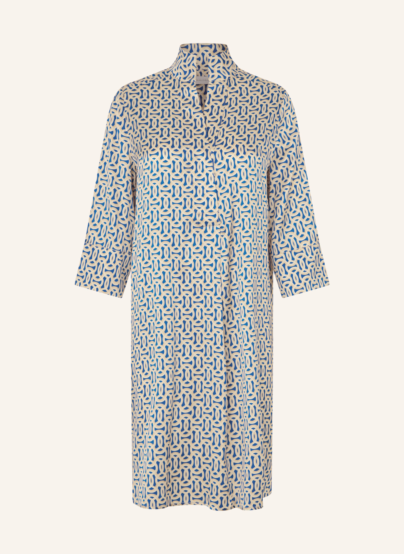 dea kudibal Seidenkleid KAMILLESDEA mit 3/4-Arm: BLAU / BEIGE