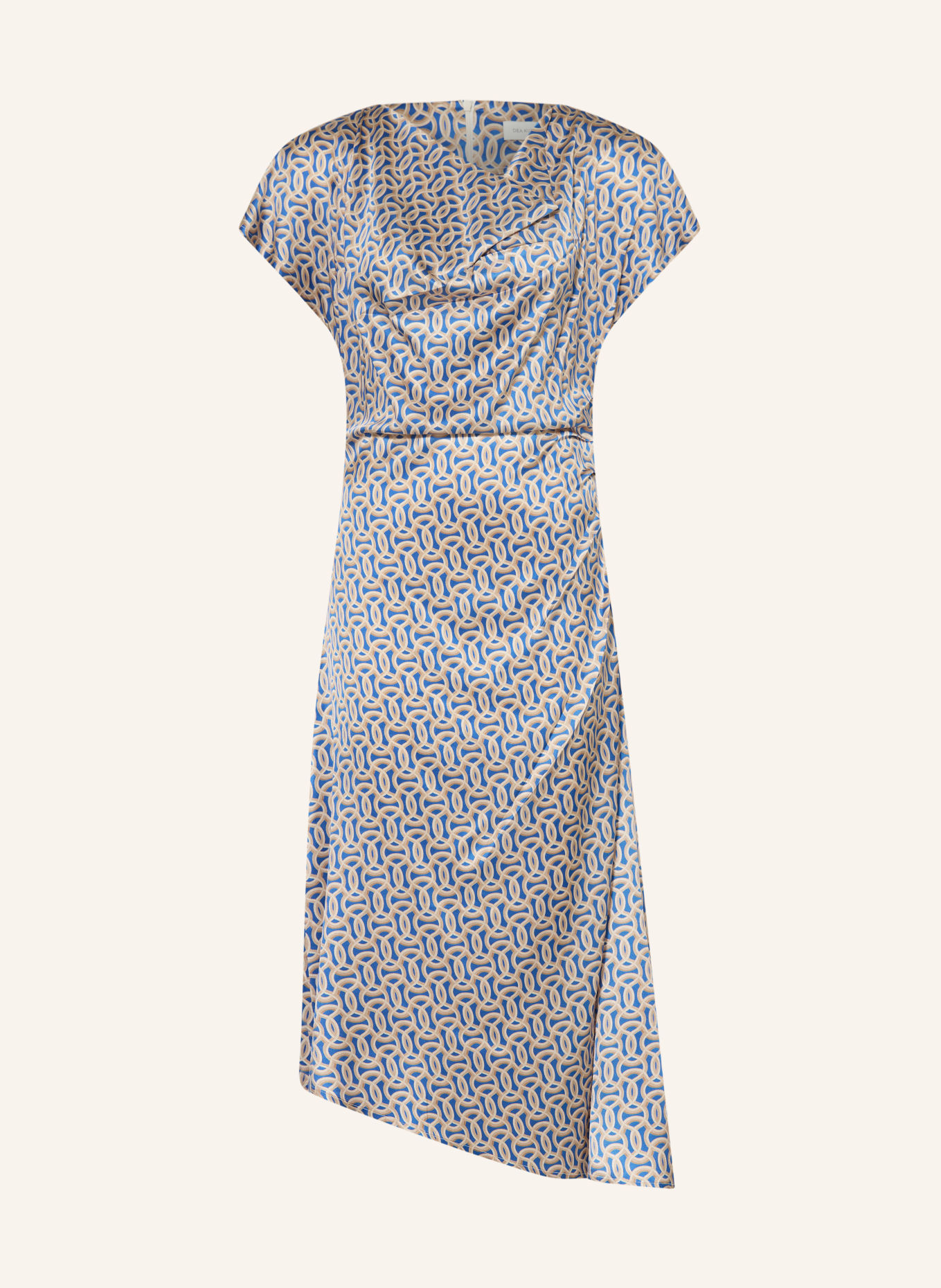 dea kudibal Seidenkleid JACINTADEA: BLAU / CAMEL / BEIGE