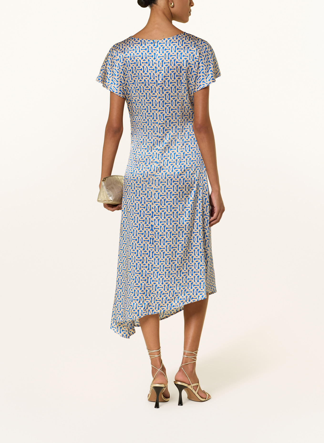 dea kudibal Seidenkleid JACINTADEA: BLAU / CAMEL / BEIGE