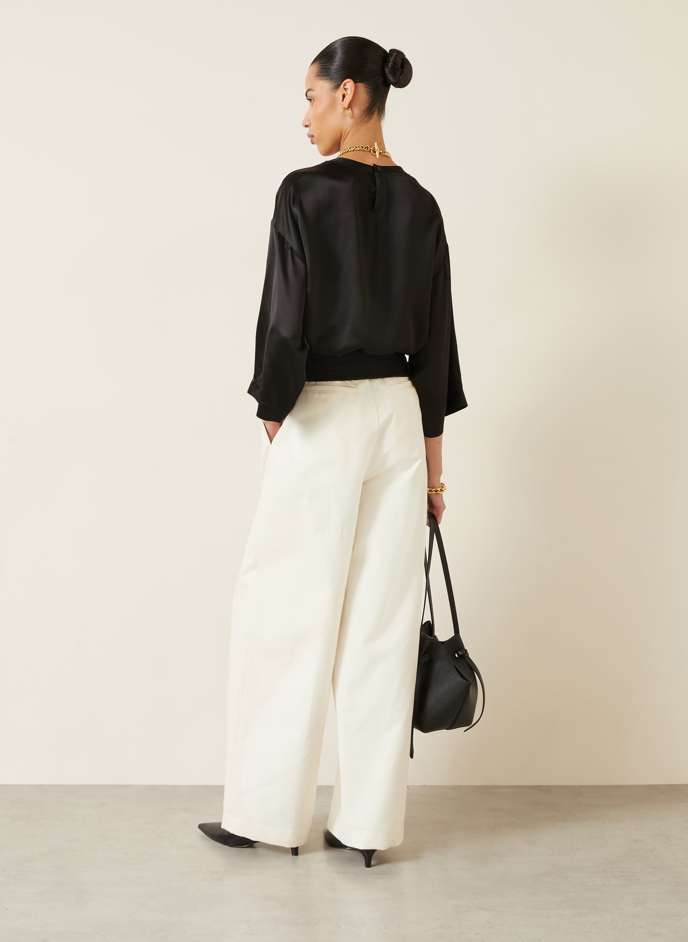 DARKPARK Pantalon en molleton WENDY: BLANC / NOIR