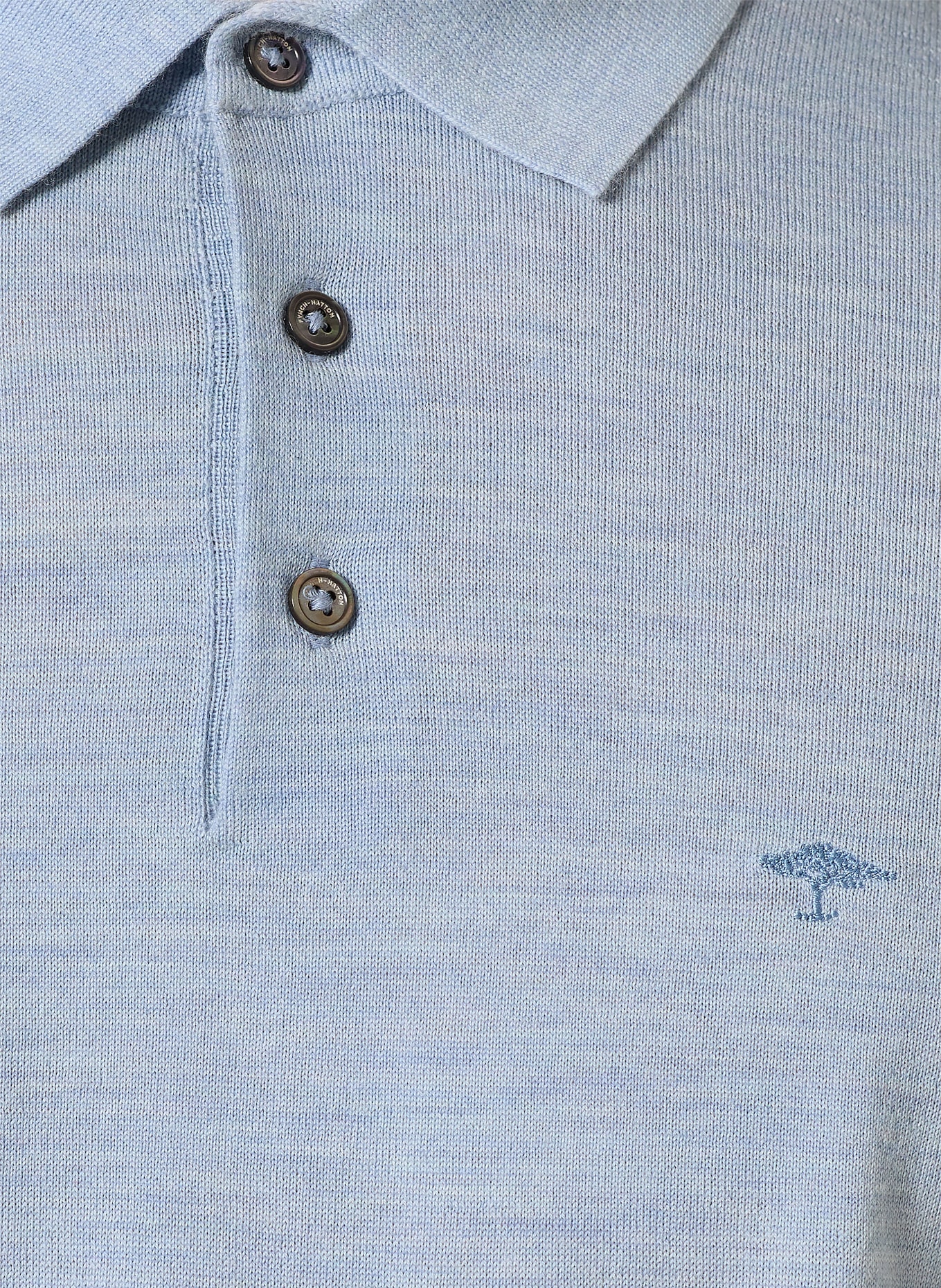 FYNCH-HATTON Sweter polo: JASNONIEBIESKI