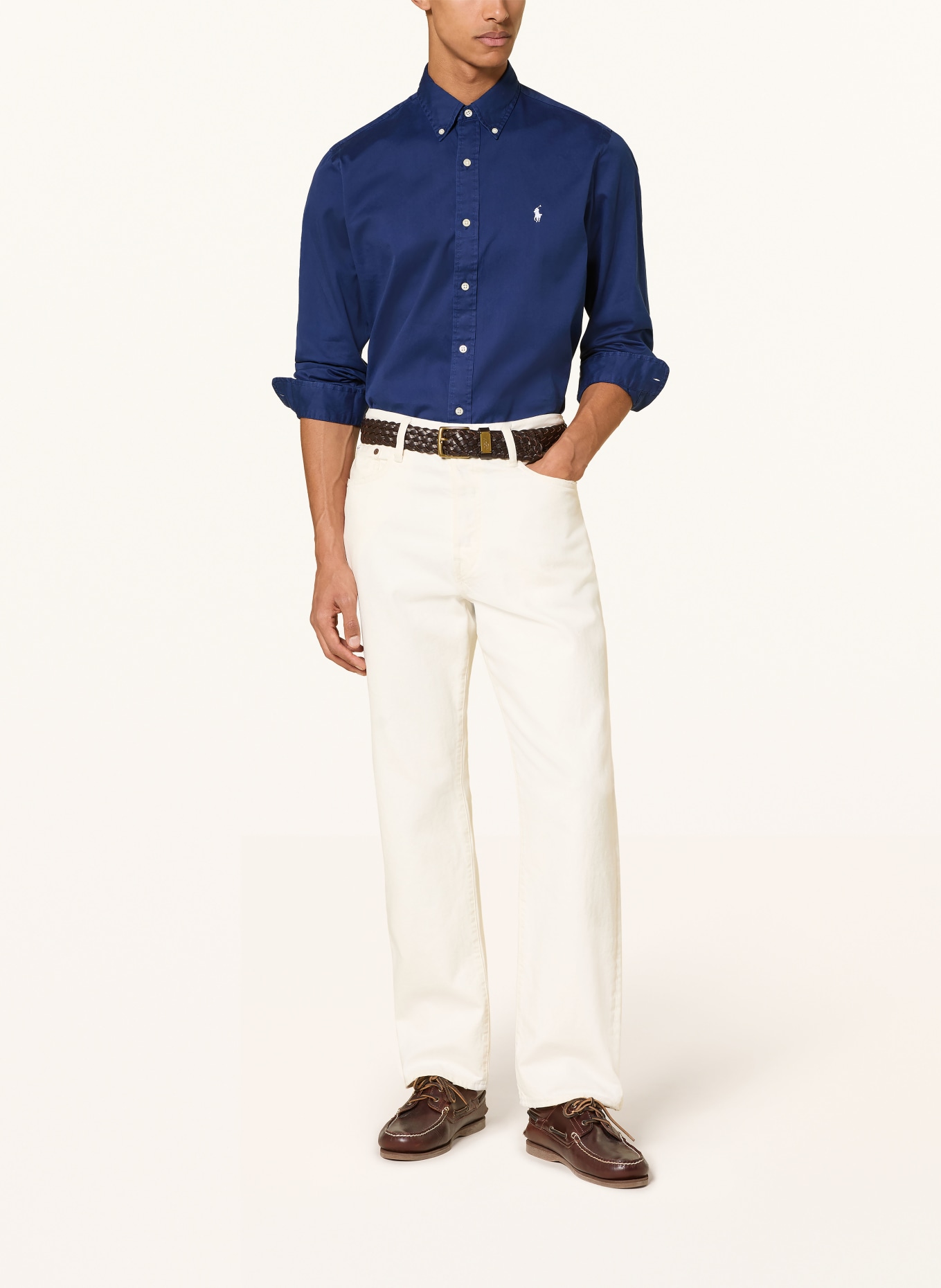 POLO RALPH LAUREN Hemd Custom Fit: DUNKELBLAU