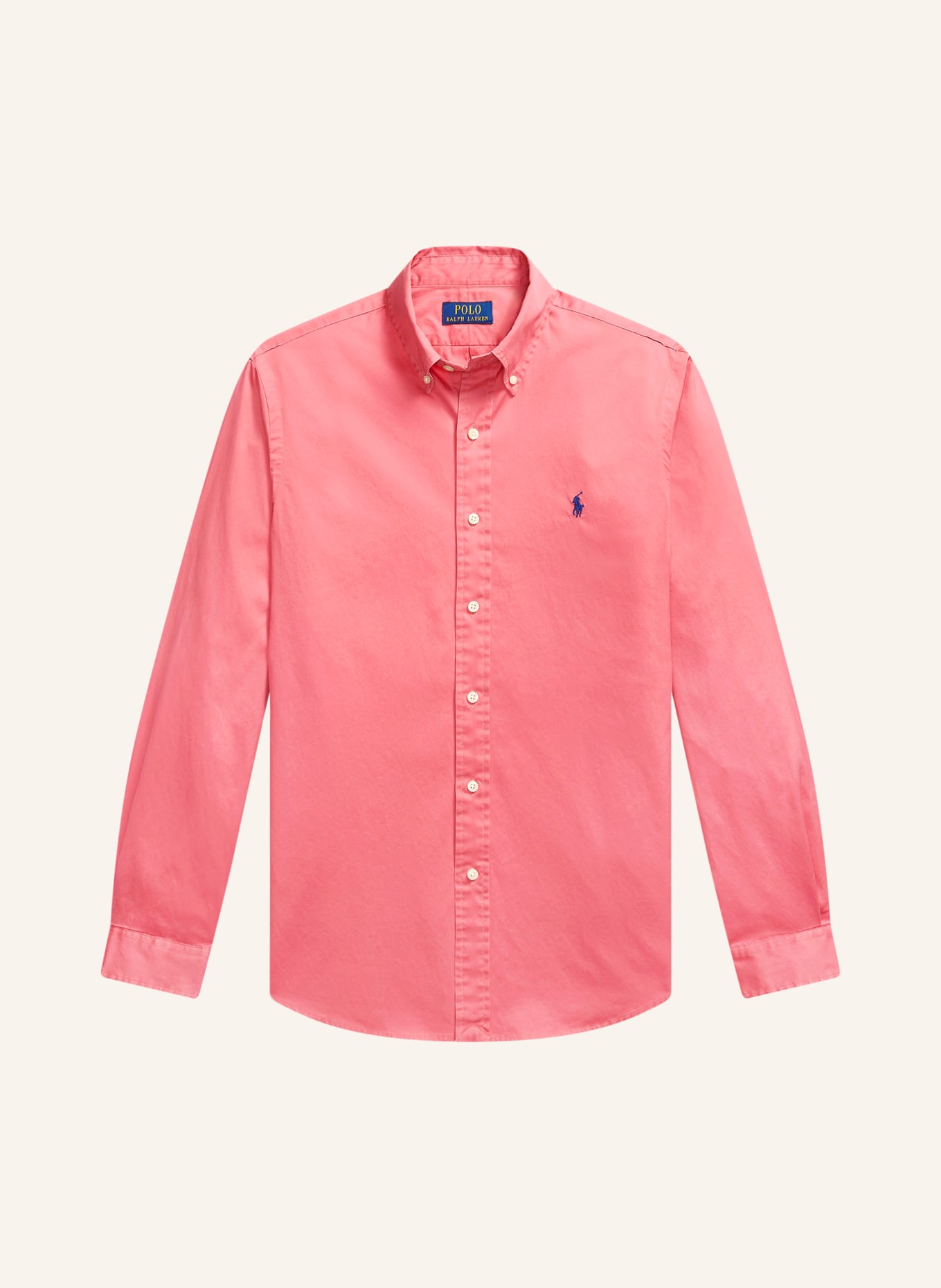 POLO RALPH LAUREN Overhemd Custom Fit: LICHTROOD