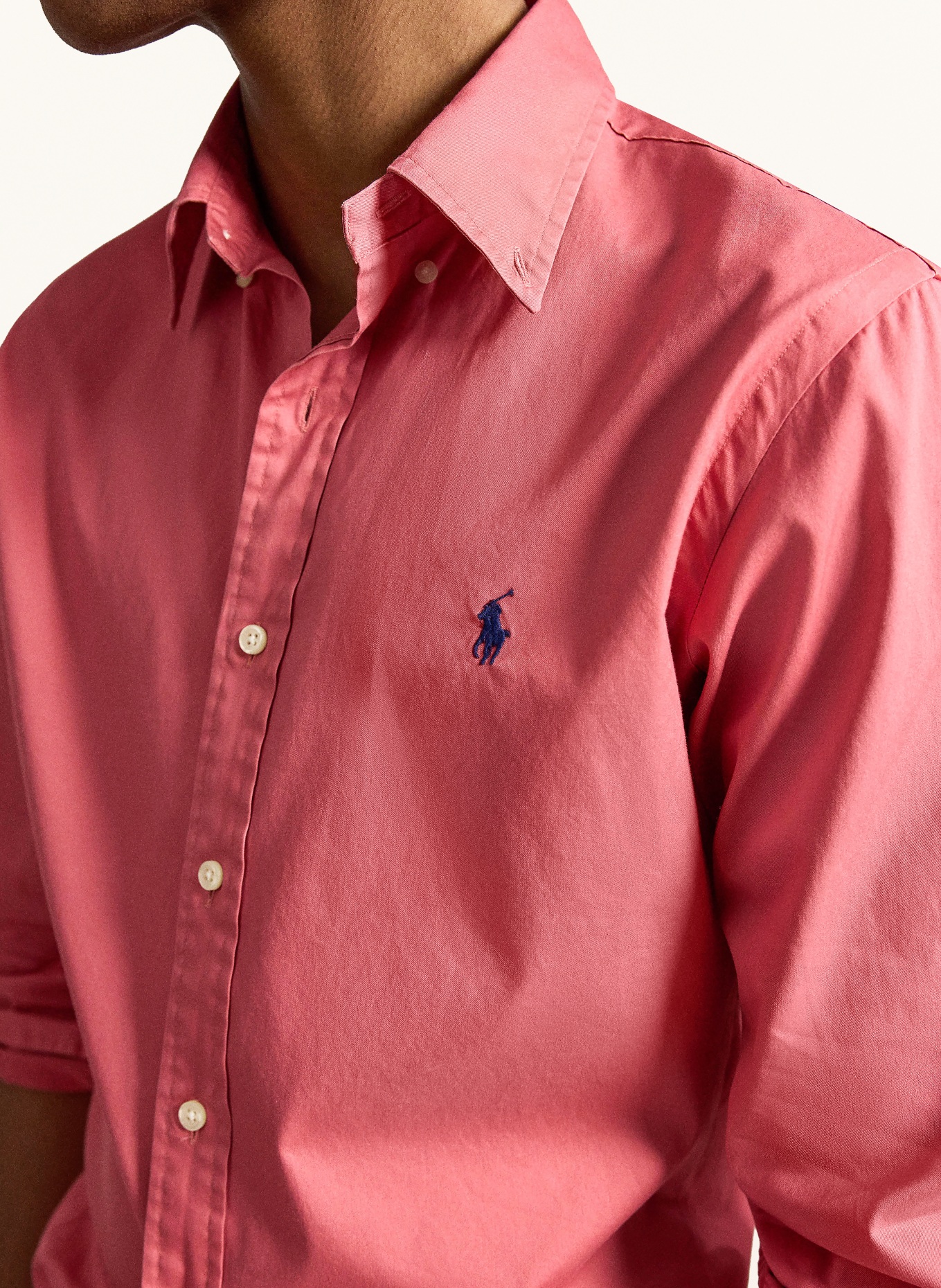 POLO RALPH LAUREN Overhemd Custom Fit: LICHTROOD