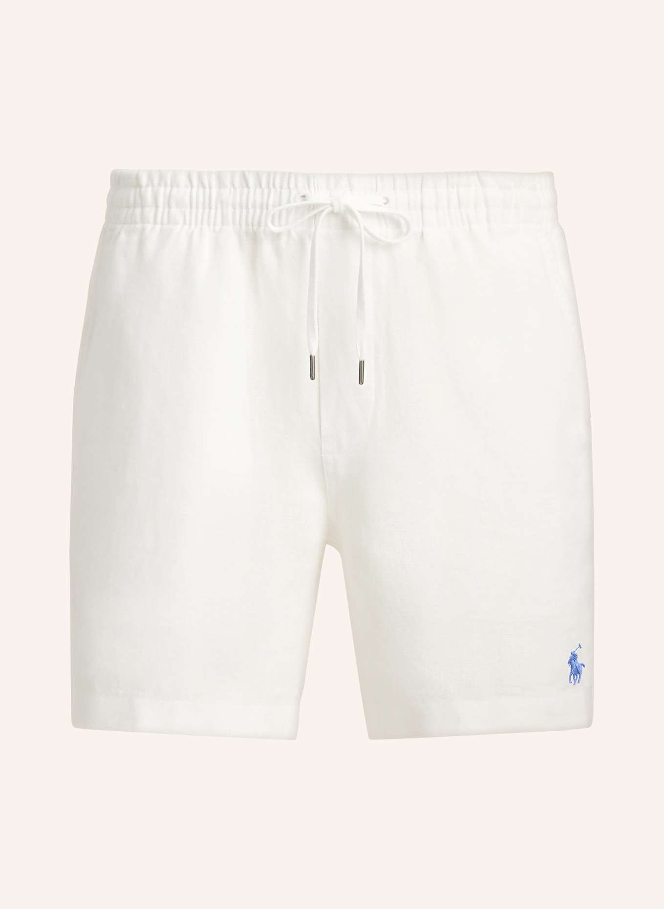POLO RALPH LAUREN short en lin: BLANC
