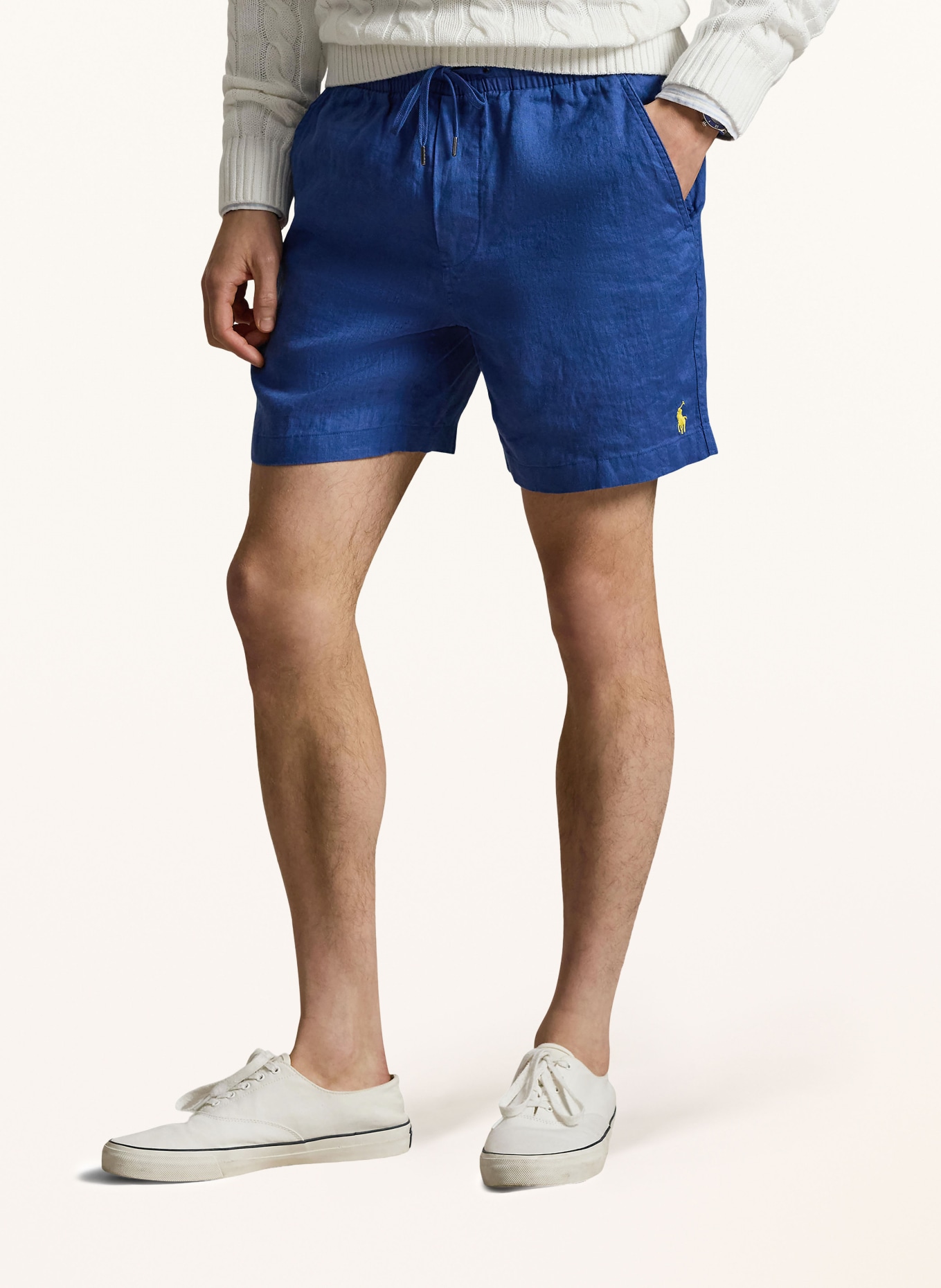 POLO RALPH LAUREN short en lin: BLEU