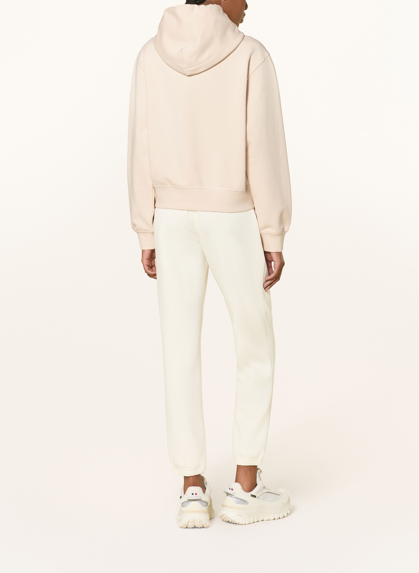 MONCLER GRENOBLE Mikina s kapucí: KRÉMOVÁ