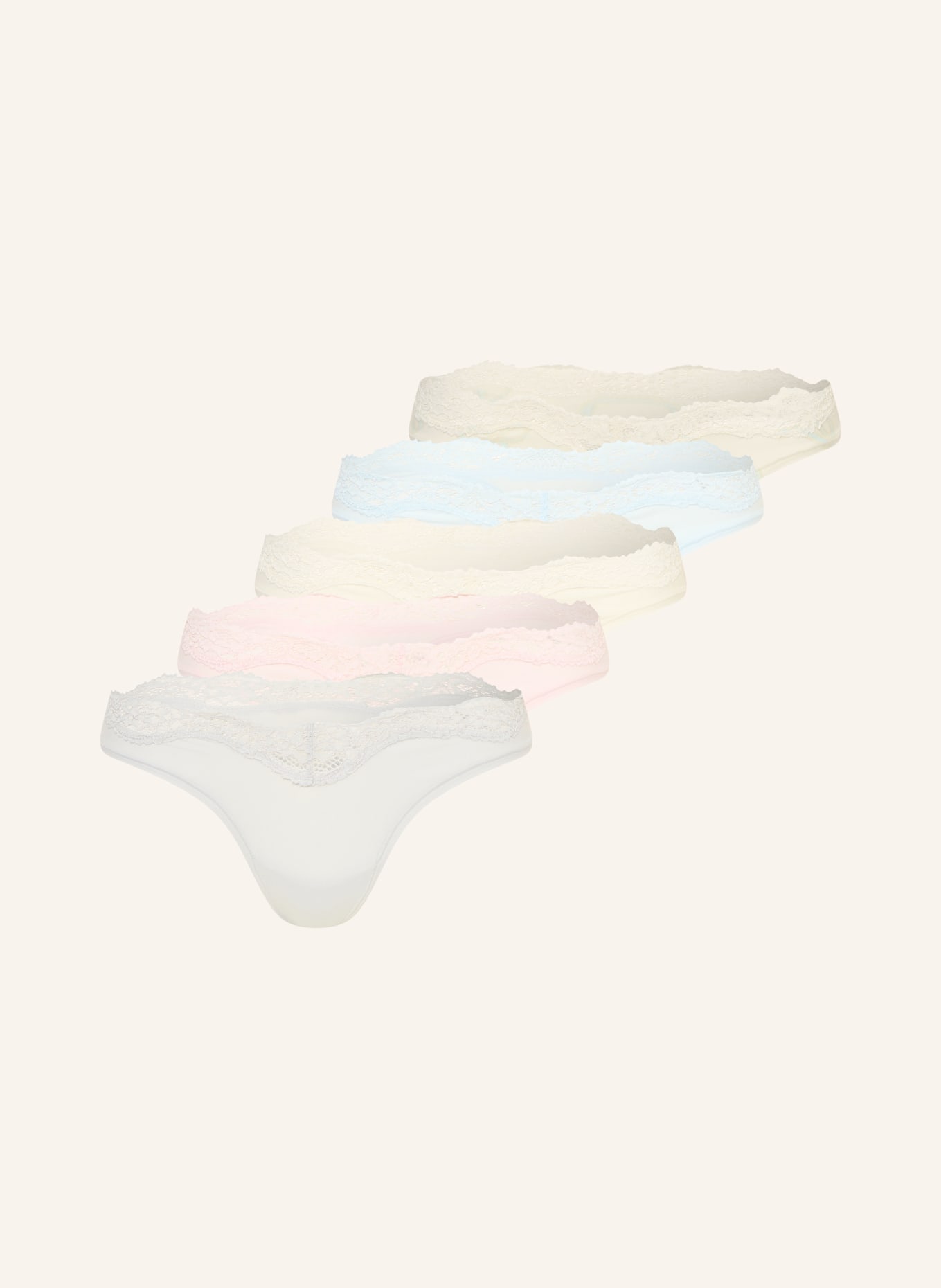 SKIMS 5er-Pack String FITS EVERYBODY LACE: IVORY PEARL BOW MULT