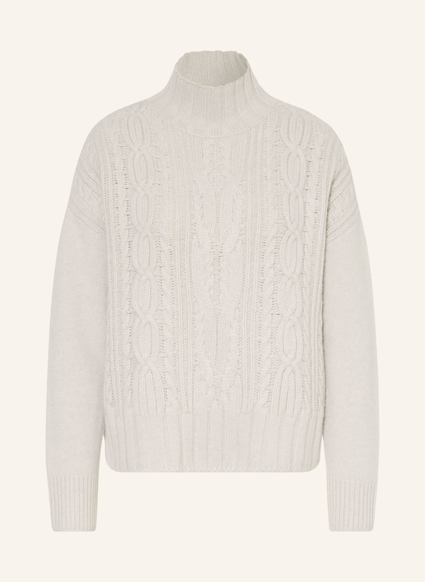 darling harbour Pullover mit Cashmere: HELLGRAU