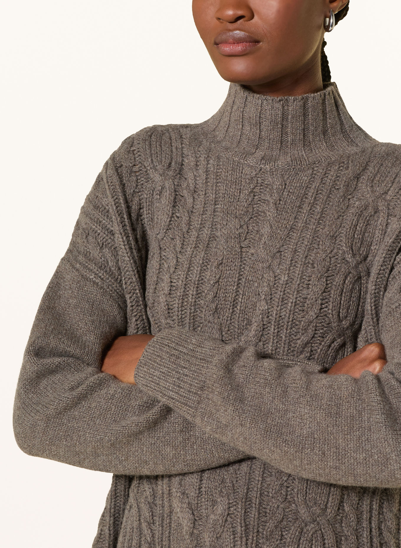 darling harbour Pullover mit Cashmere: truffle melange