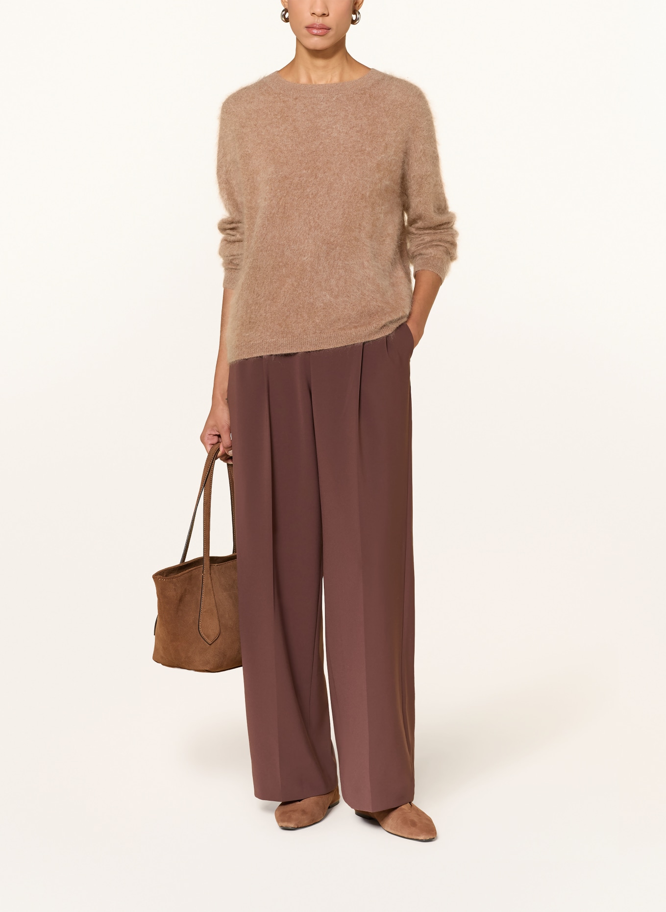 darling harbour Cashmere Sweater: DARK CAMEL