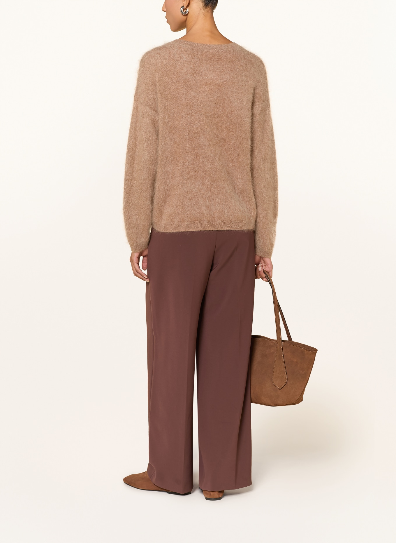 darling harbour Cashmere Sweater: DARK CAMEL