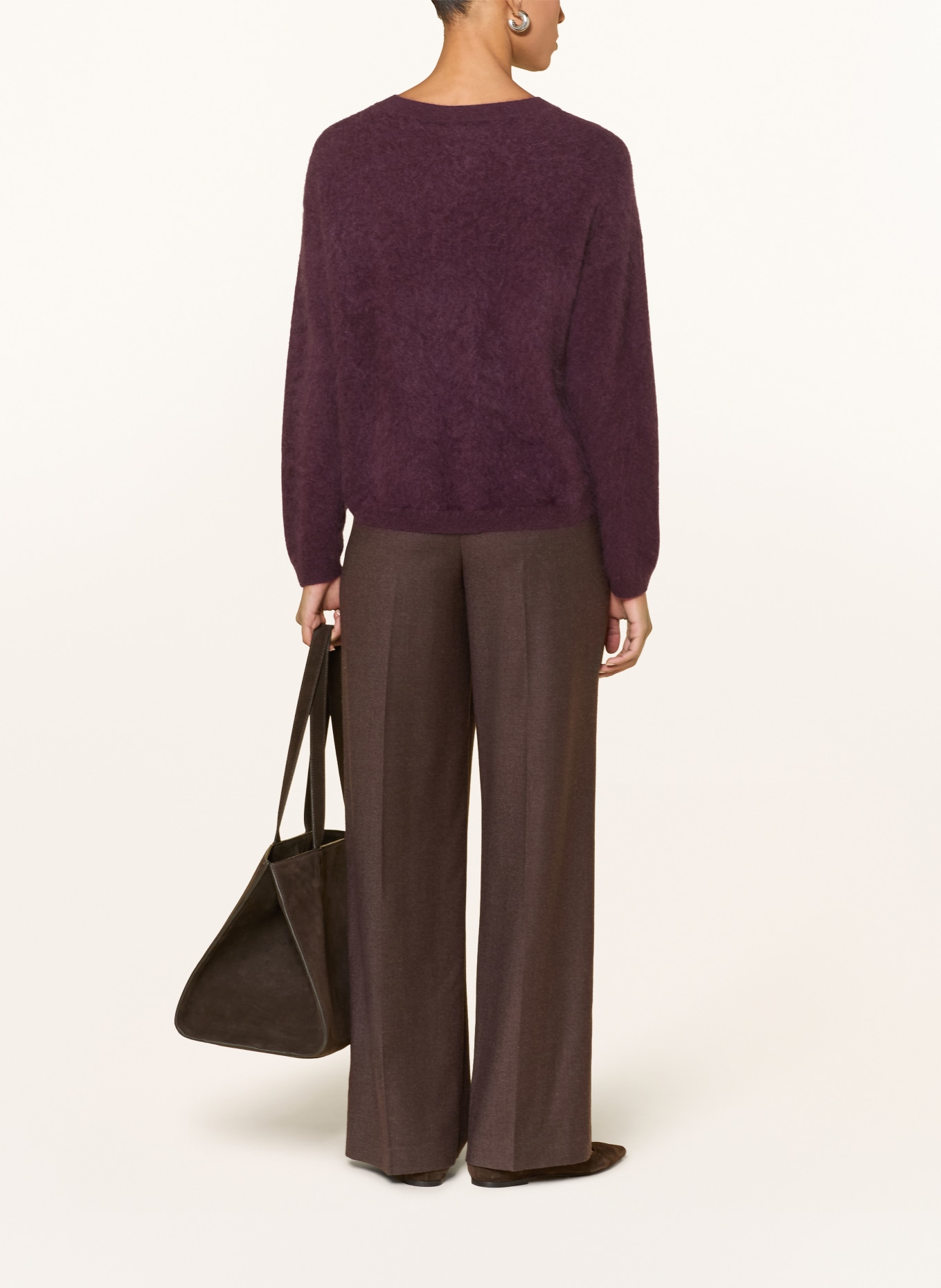 darling harbour Cashmere Sweater: PLUM