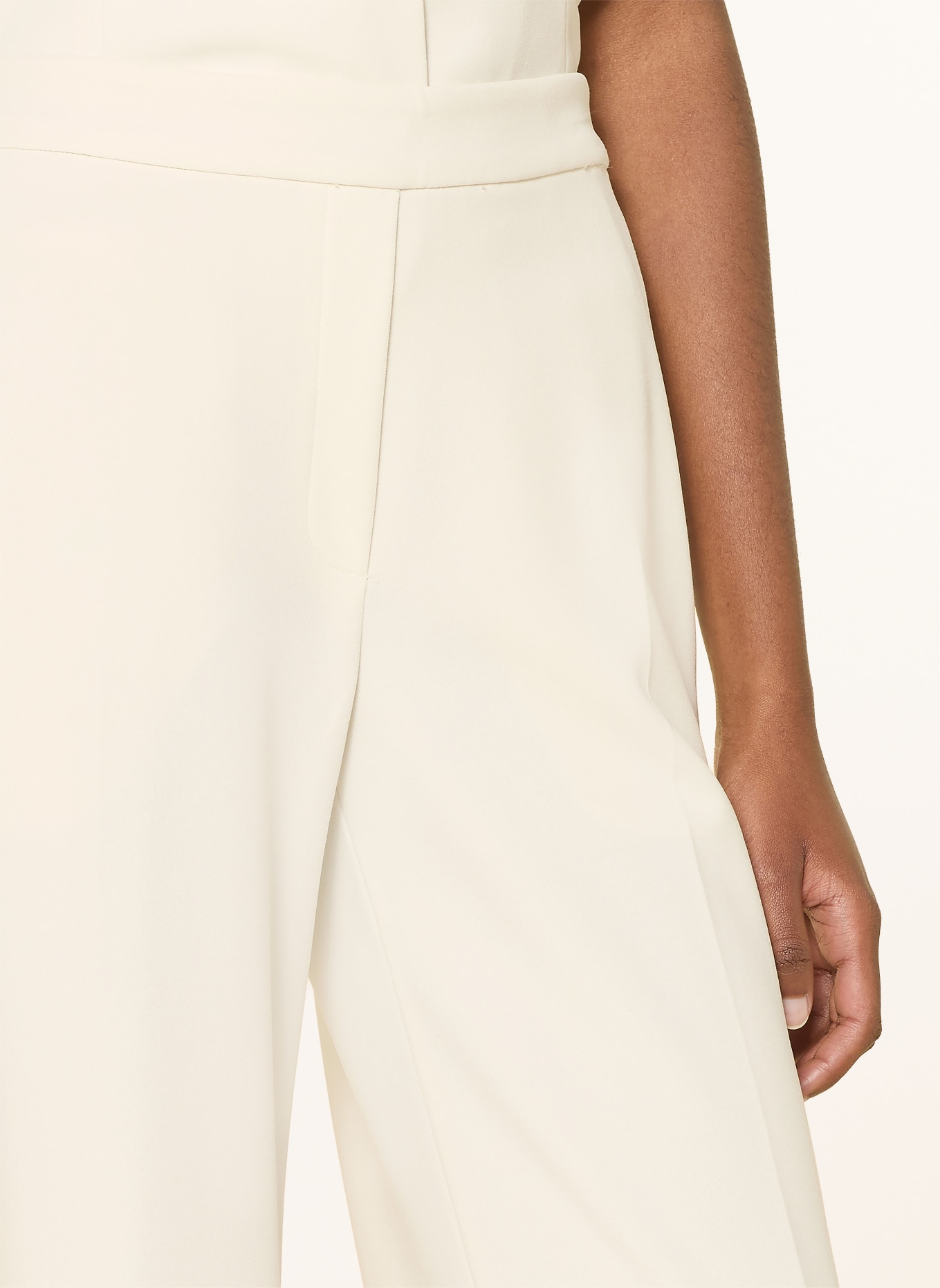 Calvin Klein kalhoty s volánky: KRÉMOVÁ