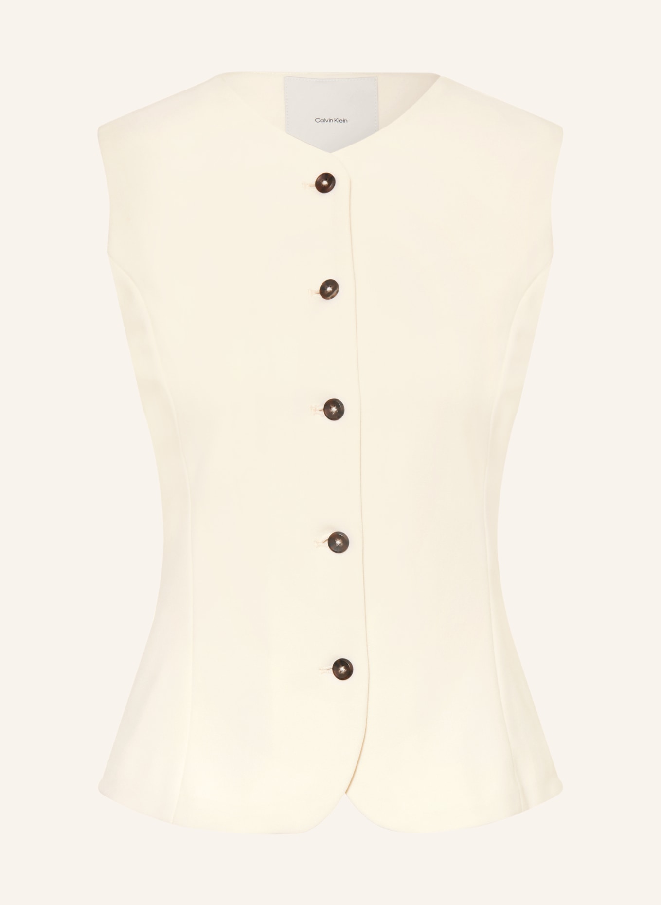 Calvin Klein kamizelka typu blazer: KREMOWY
