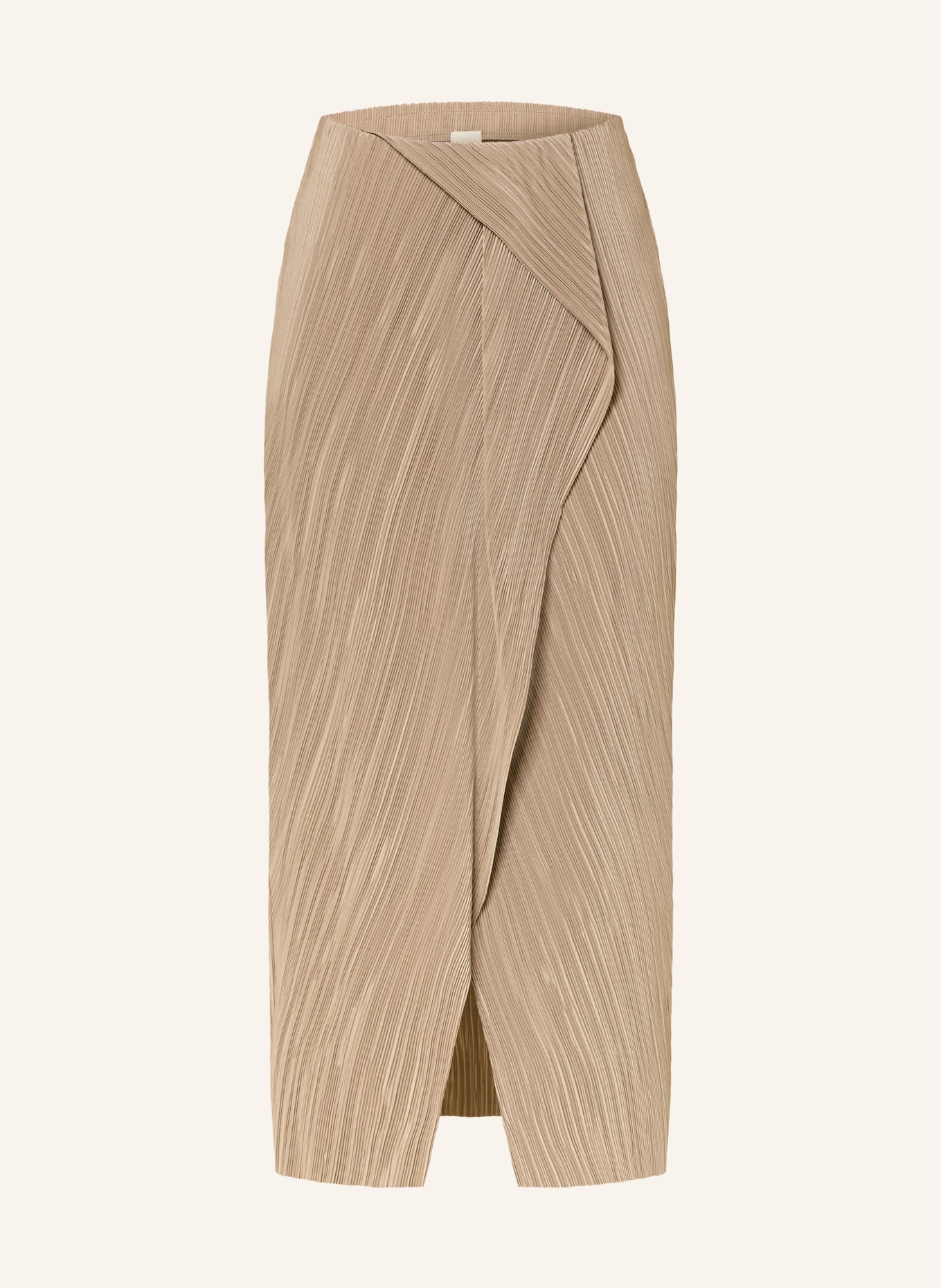 Calvin Klein Jupe plissée effet cache-cœur: TAUPE