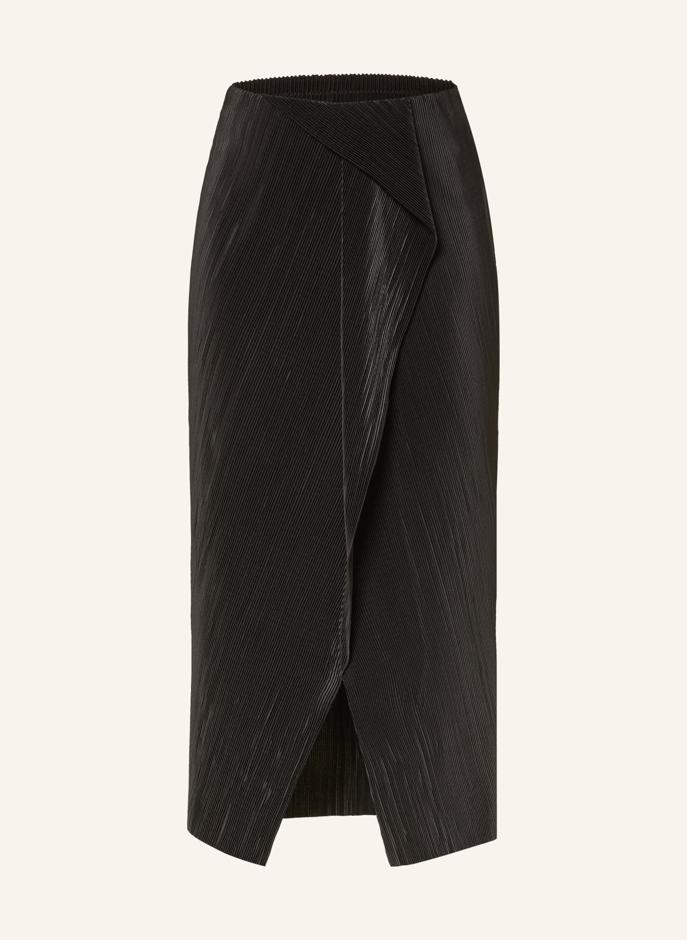 Calvin Klein Jupe plissée effet cache-cœur: NOIR