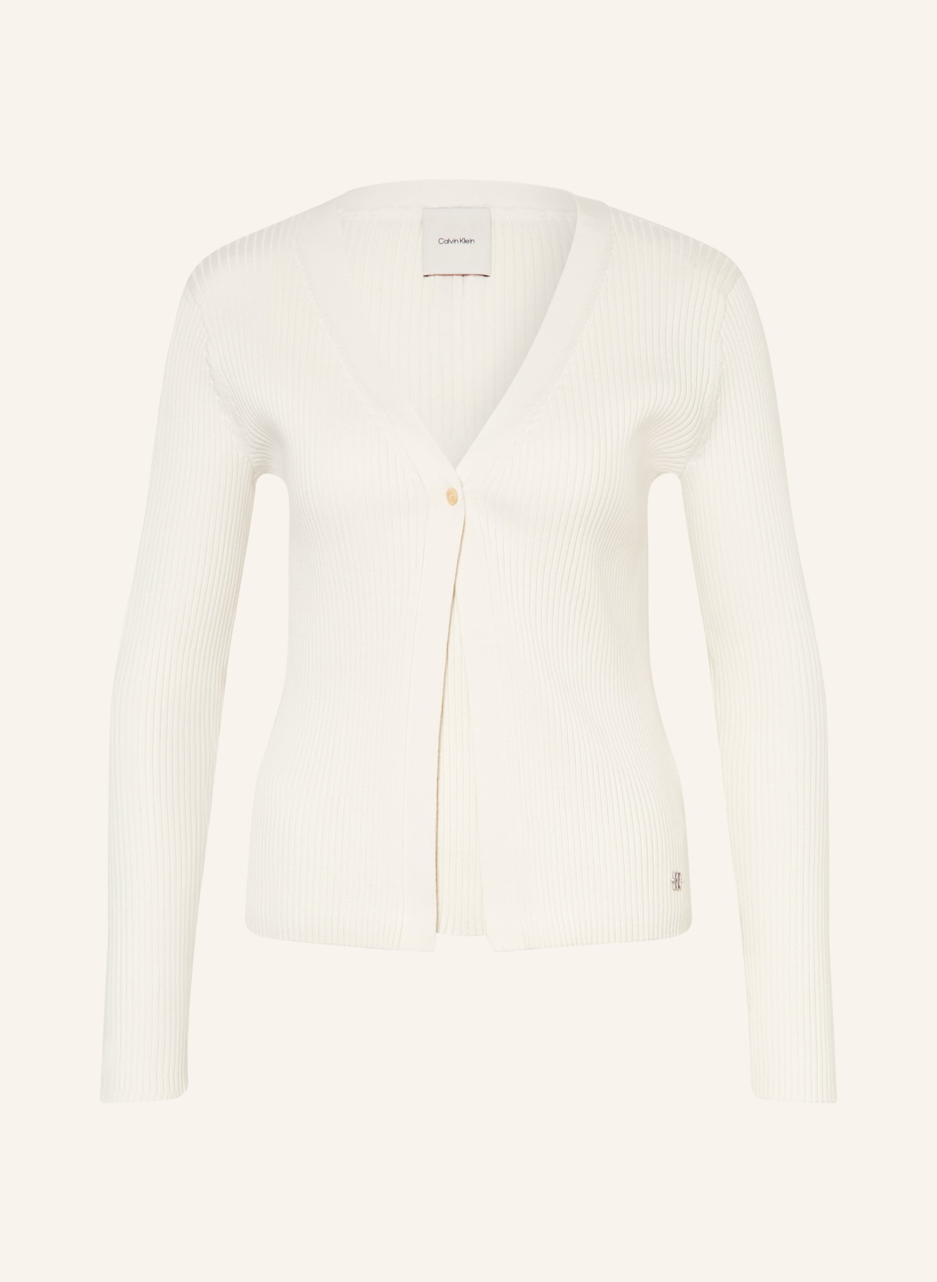 Calvin Klein Ensemble : haut en maille et cardigan: CRÈME