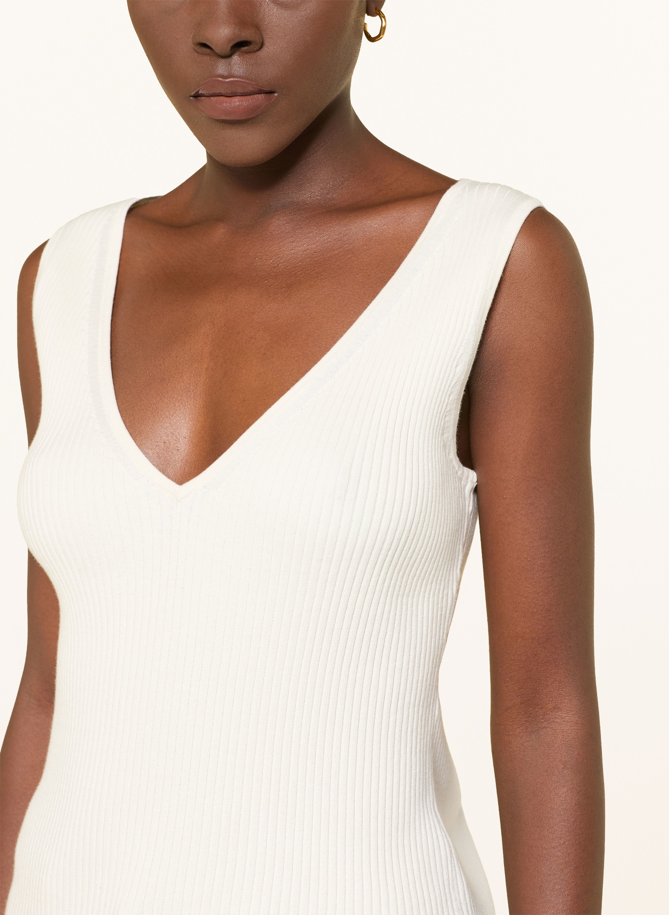 Calvin Klein Ensemble : haut en maille et cardigan: CRÈME