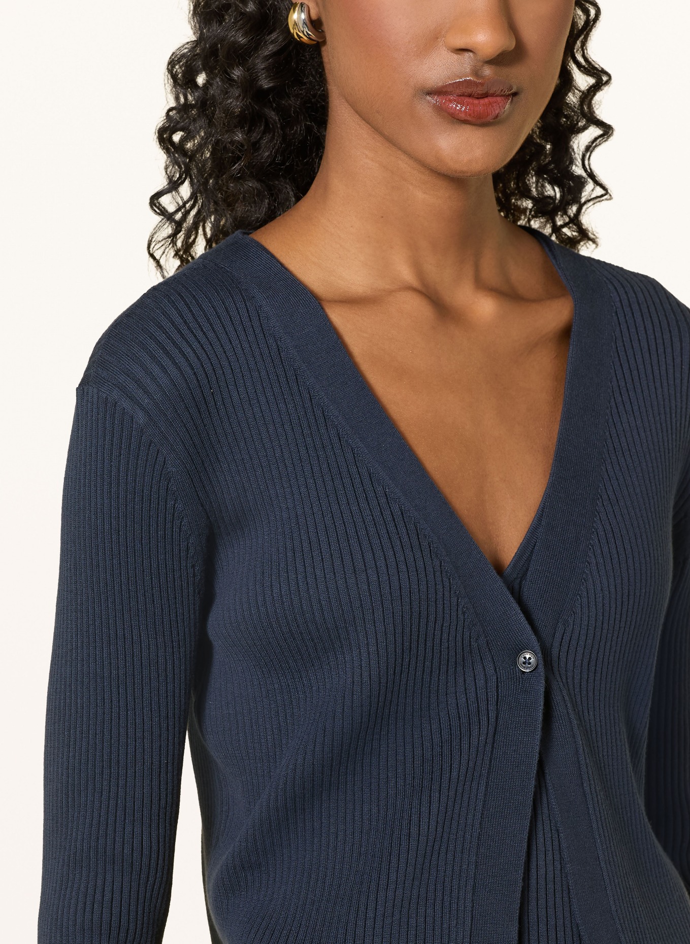 Calvin Klein Sada: pletený top a pletená vesta: TMAVĚ MODRÁ