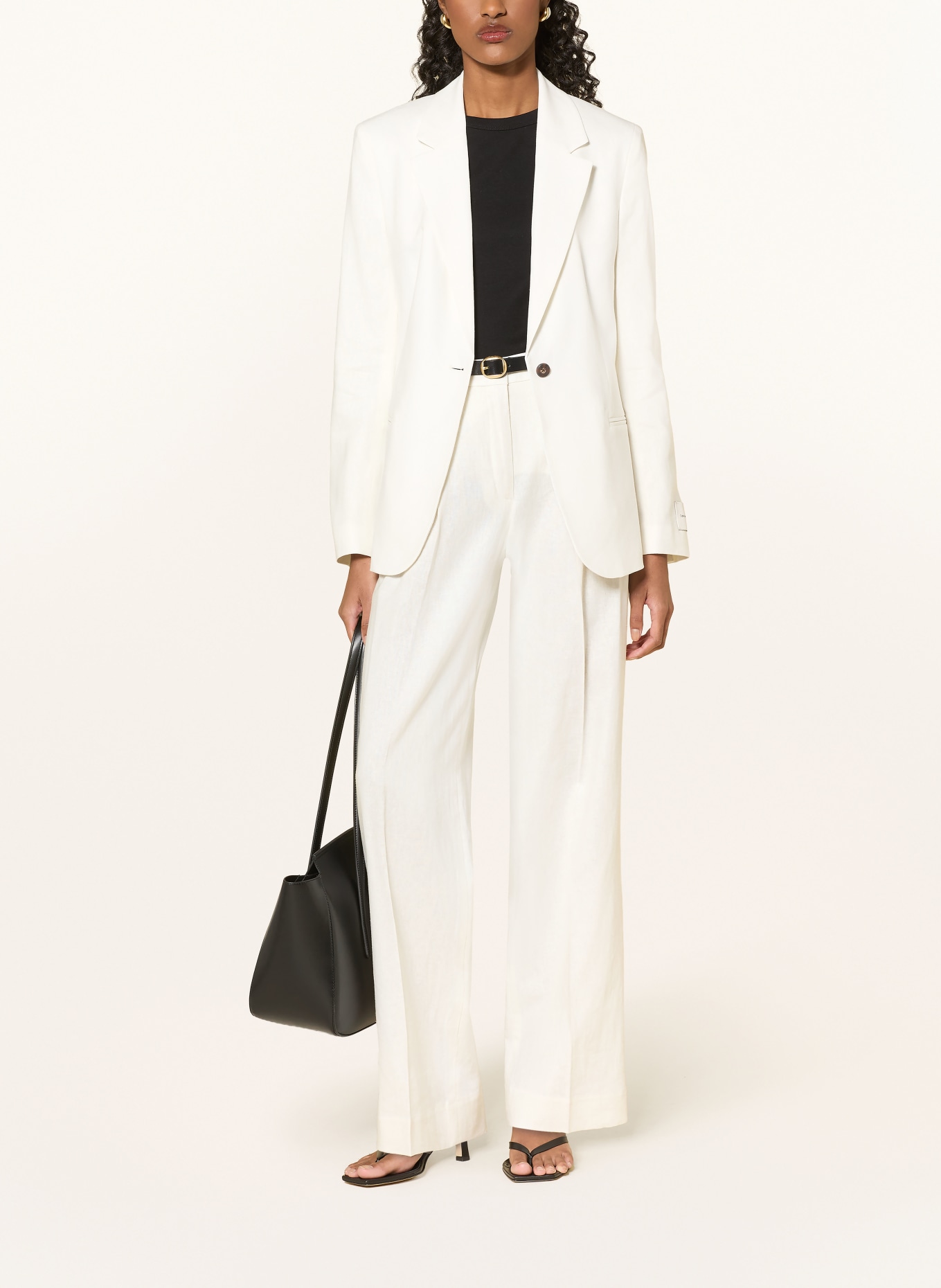 Calvin Klein Blazer mit Leinen: CREME