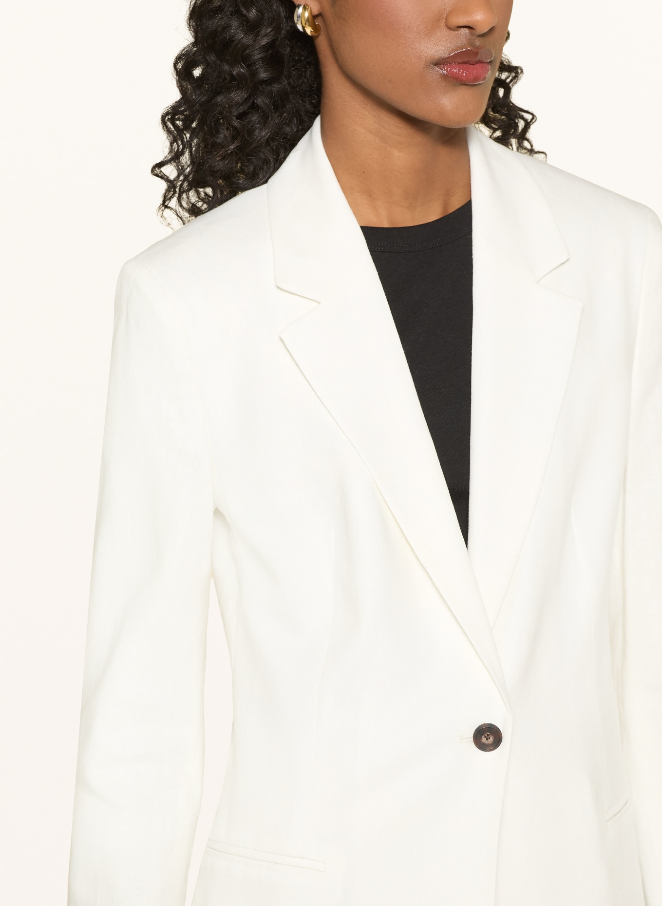 Calvin Klein Blazer mit Leinen: CREME