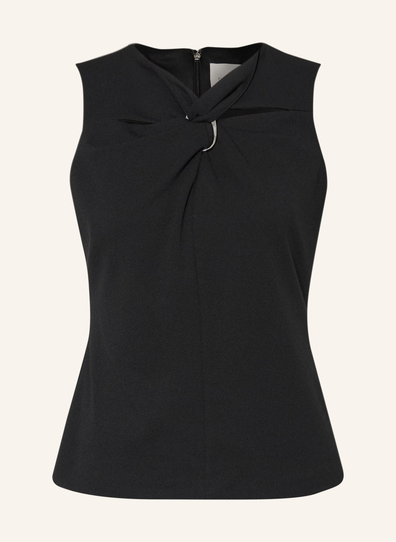 Calvin Klein Blusentop mit Cut-outs: SCHWARZ