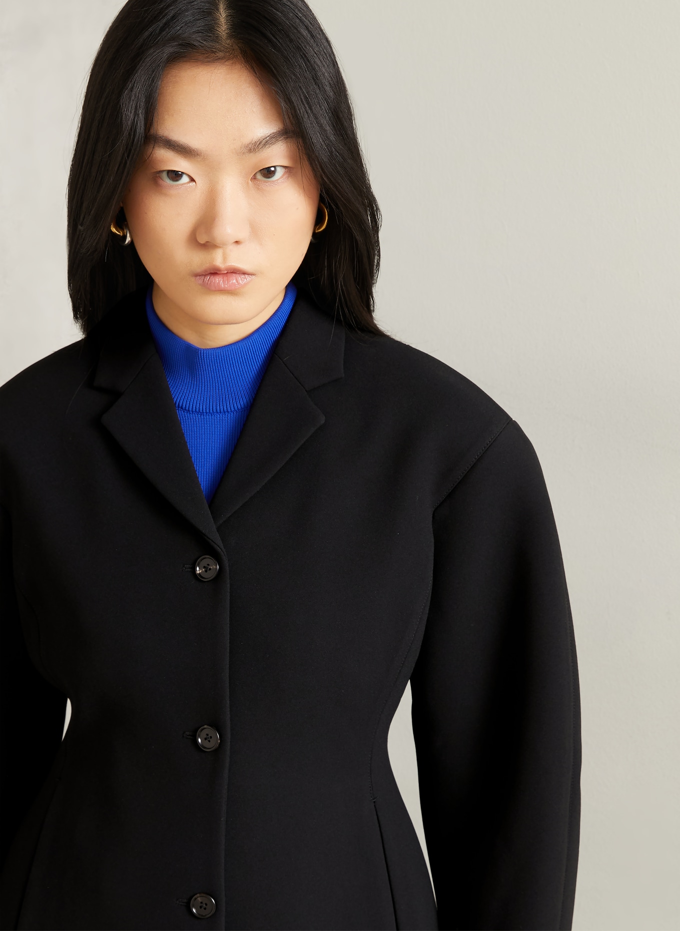 JIL SANDER Blazer: SCHWARZ