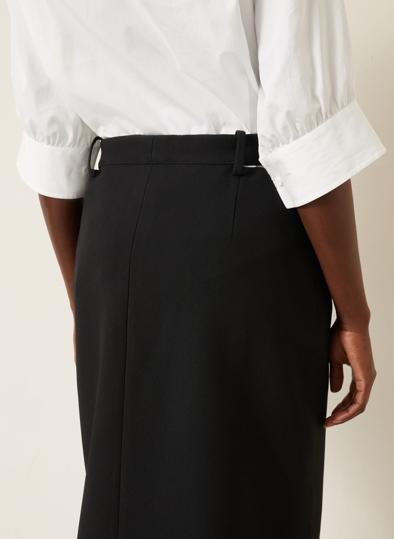 JIL SANDER Skirt with cutouts: BLACK