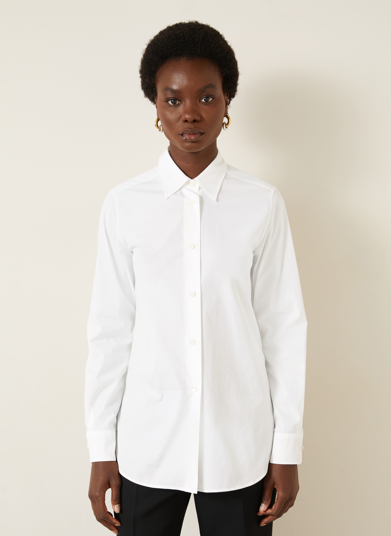 JIL SANDER Hemdbluse: WEISS