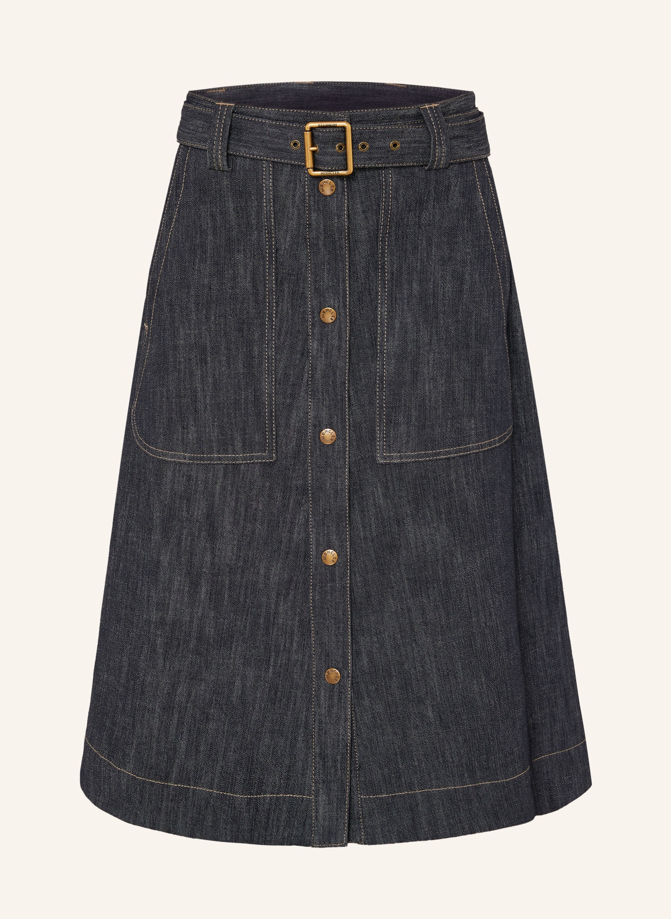 MONCLER Jeansrock: DUNKELBLAU