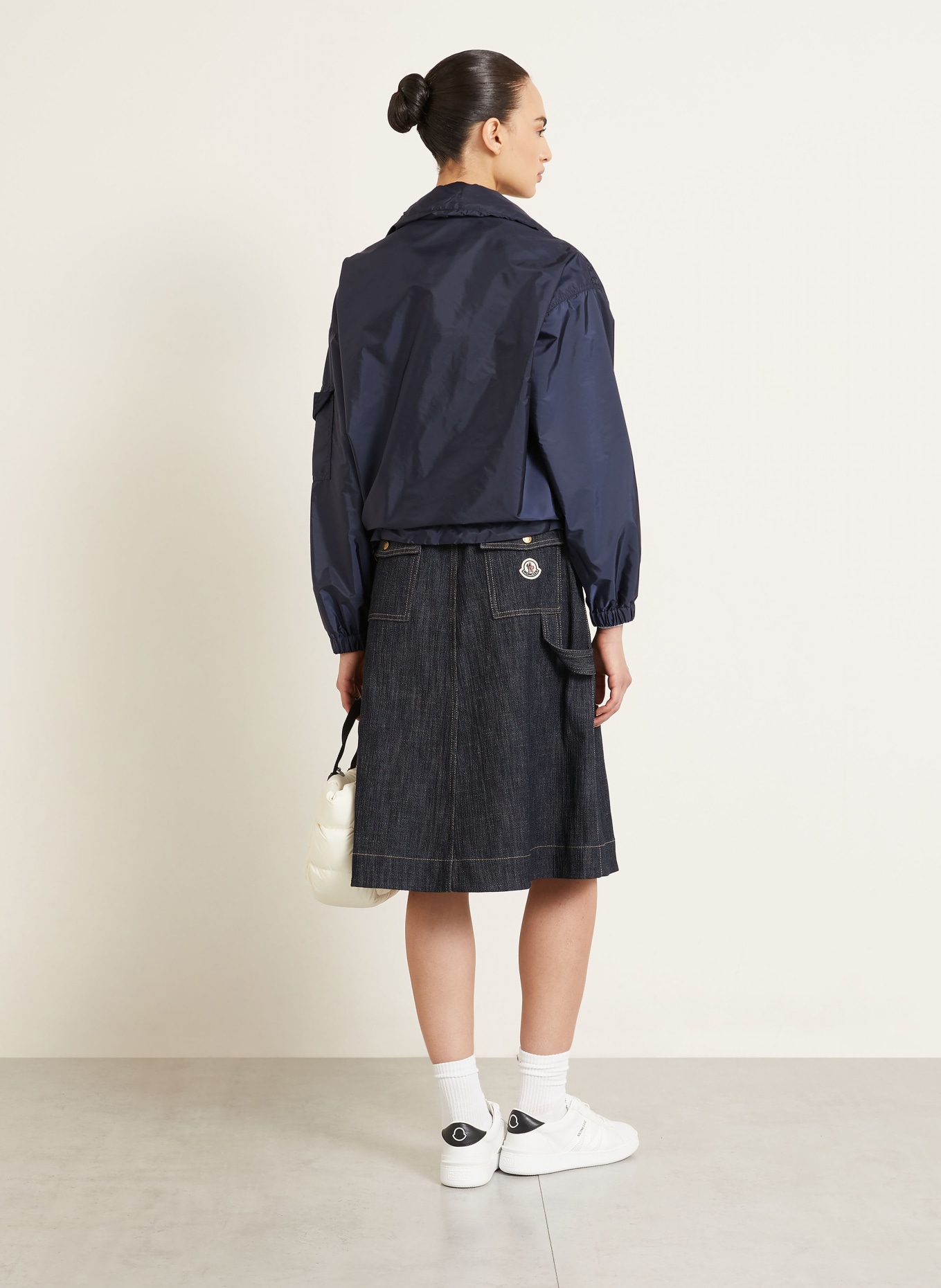 MONCLER Jeansrock: DUNKELBLAU