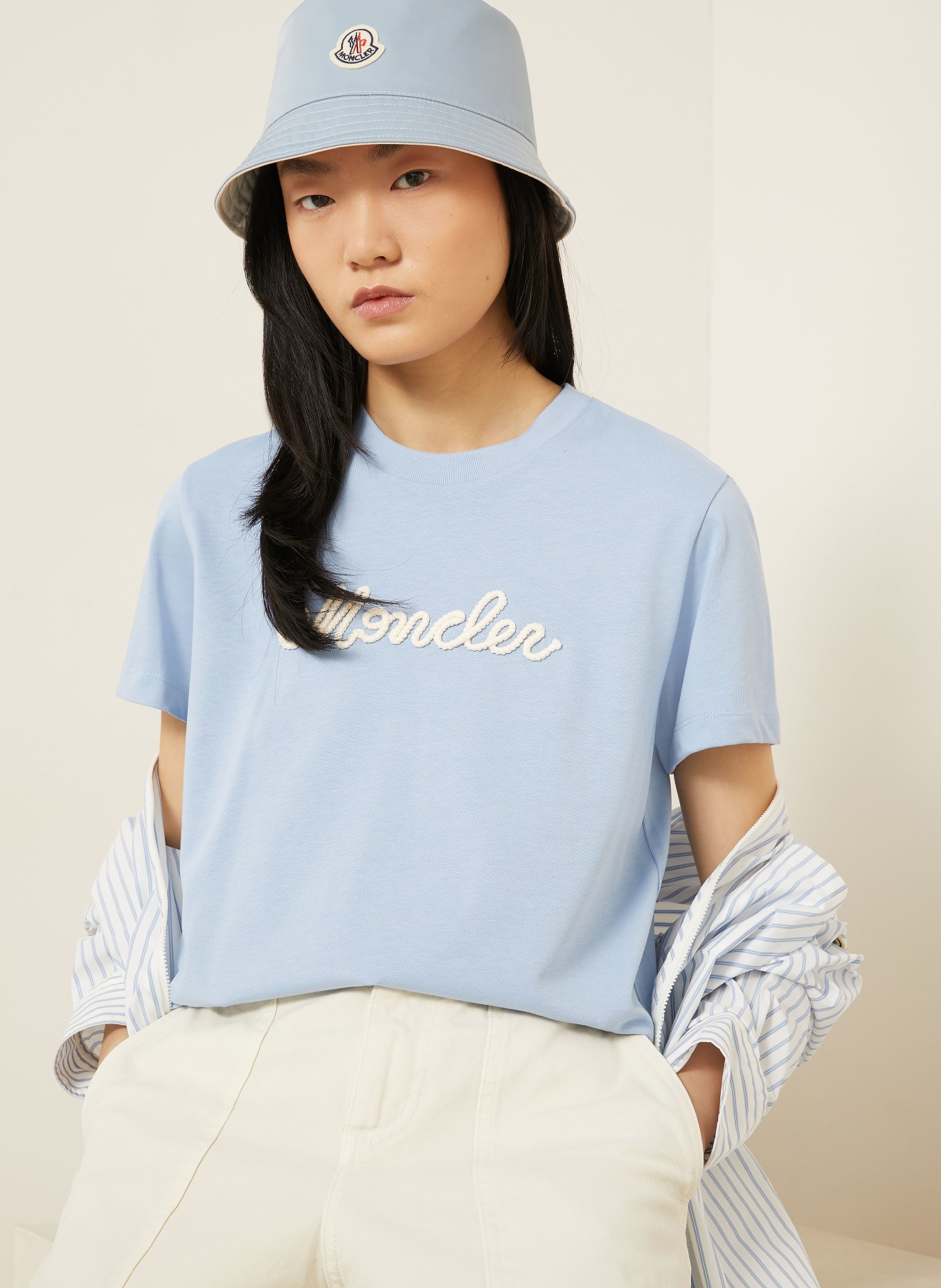 MONCLER T-Shirt: HELLBLAU