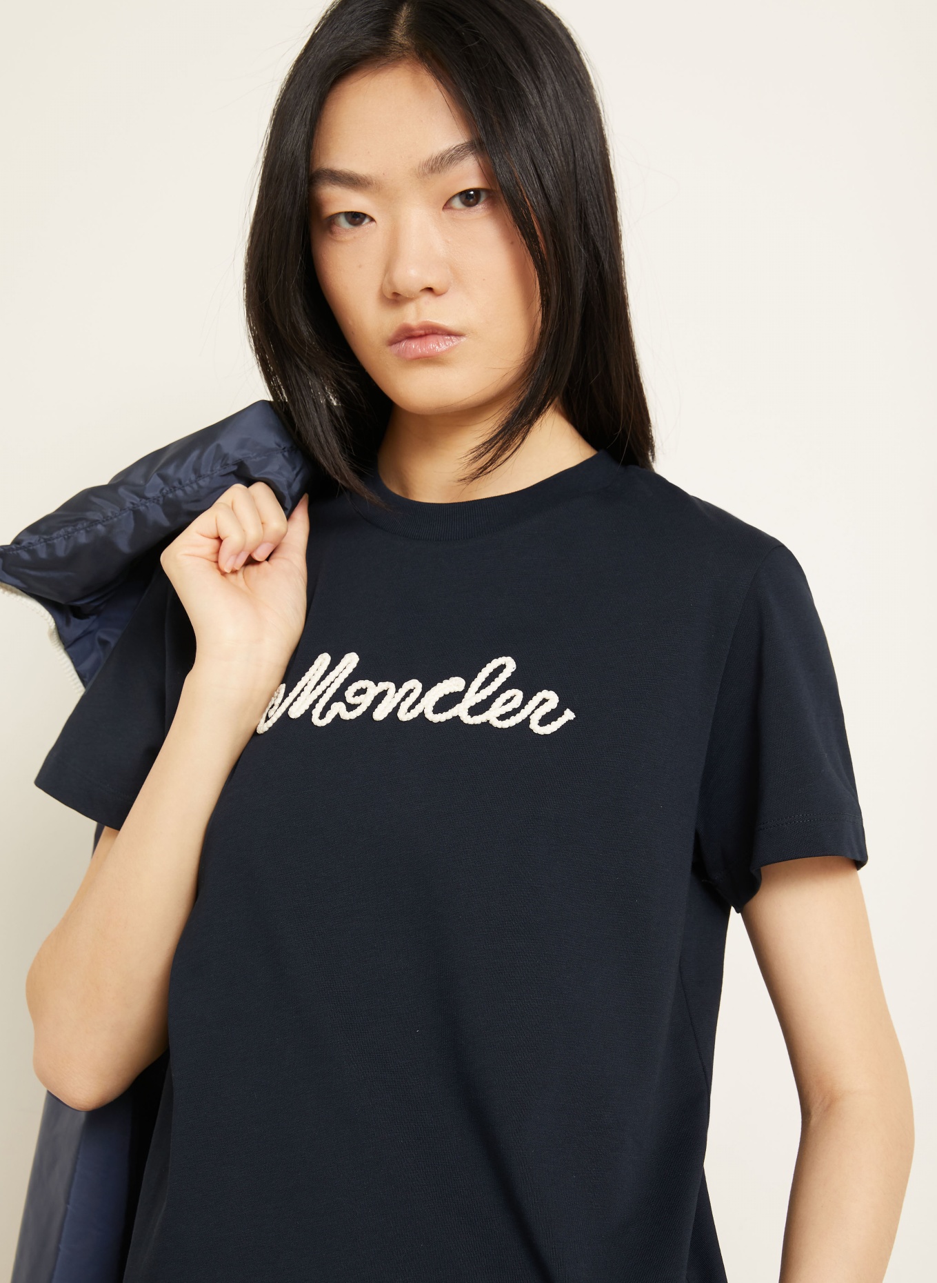 MONCLER T-Shirt: DUNKELBLAU