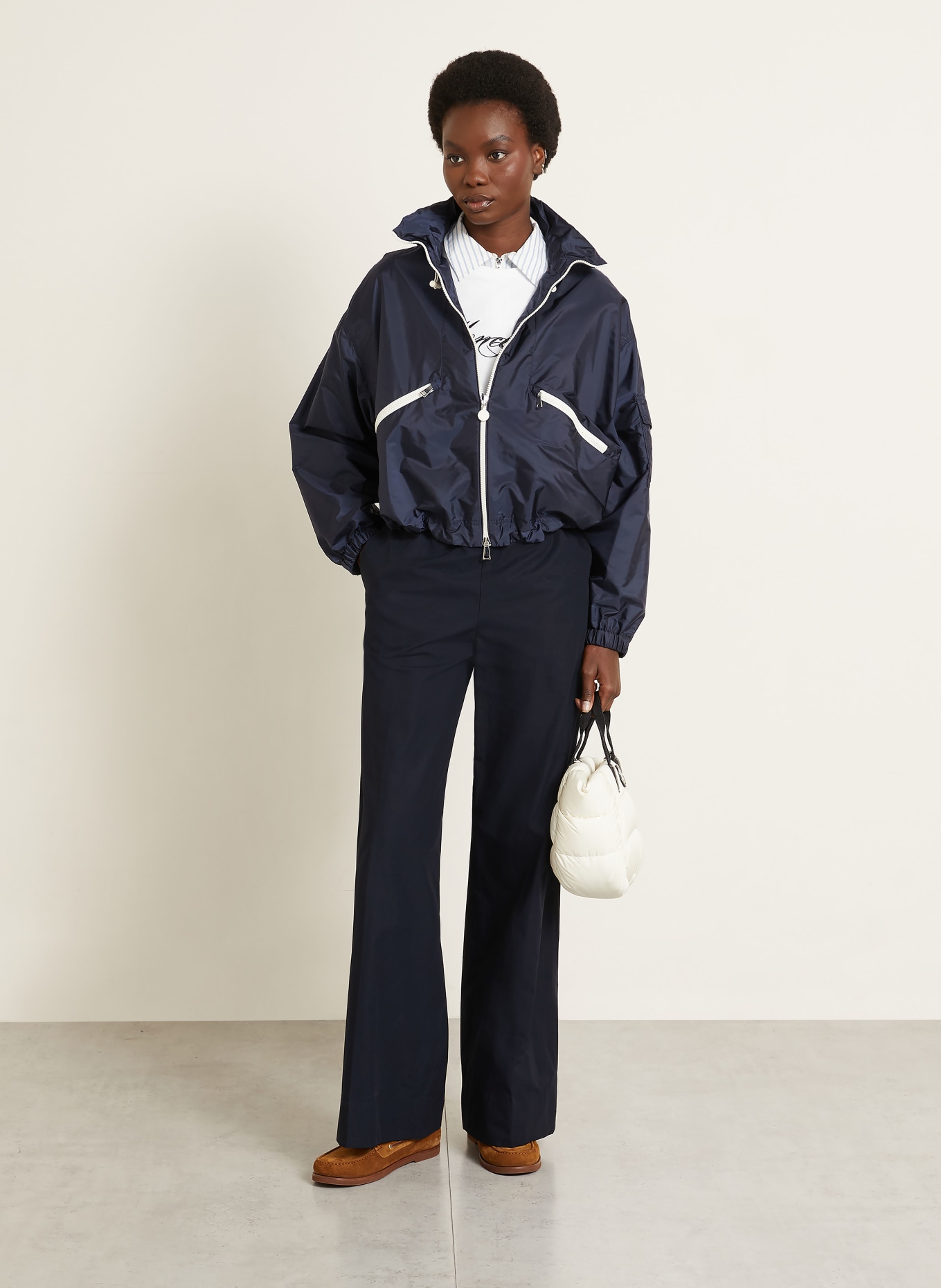 MONCLER Marlenehosen: DUNKELBLAU