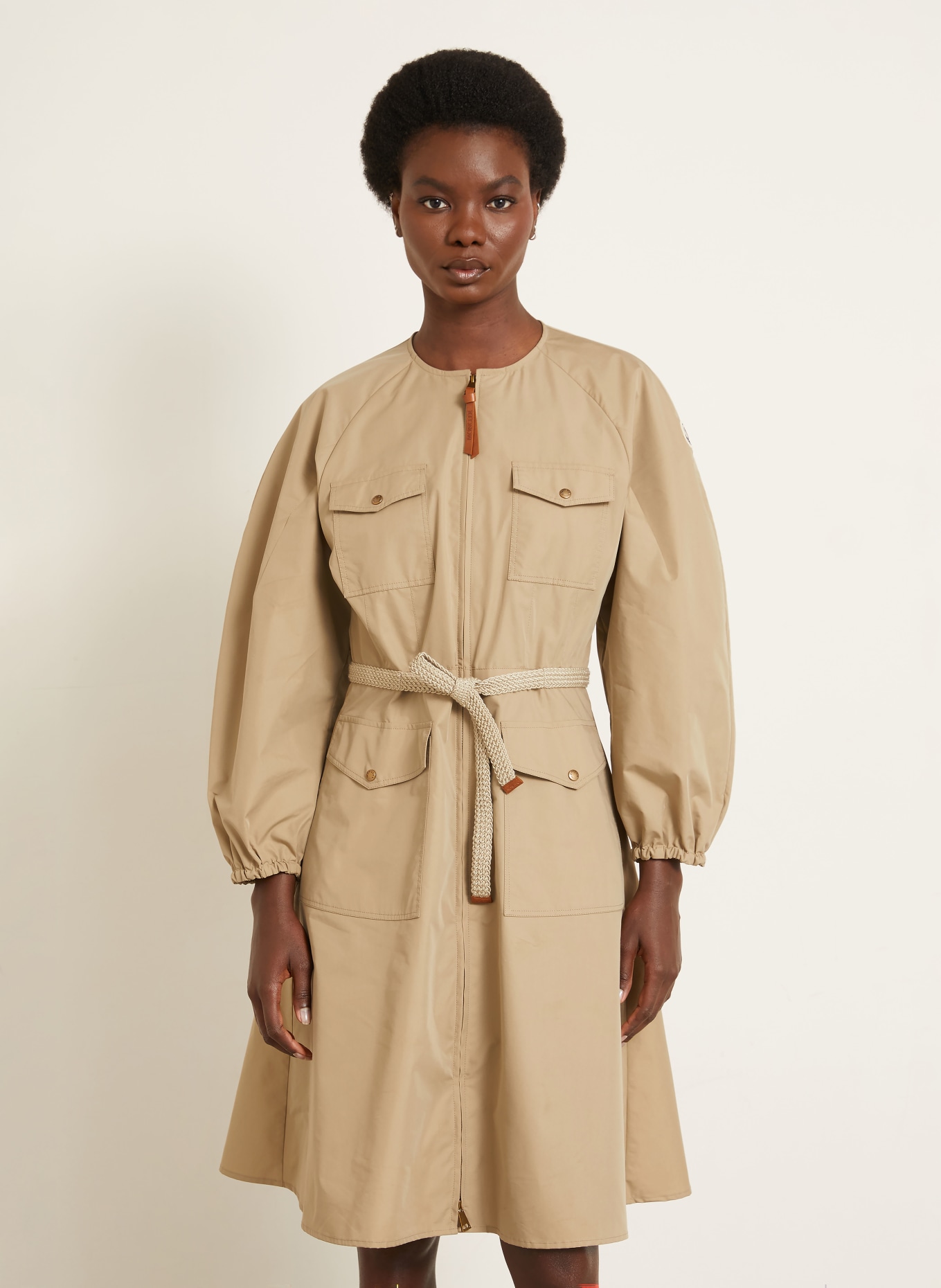 MONCLER dress: LIGHT BROWN