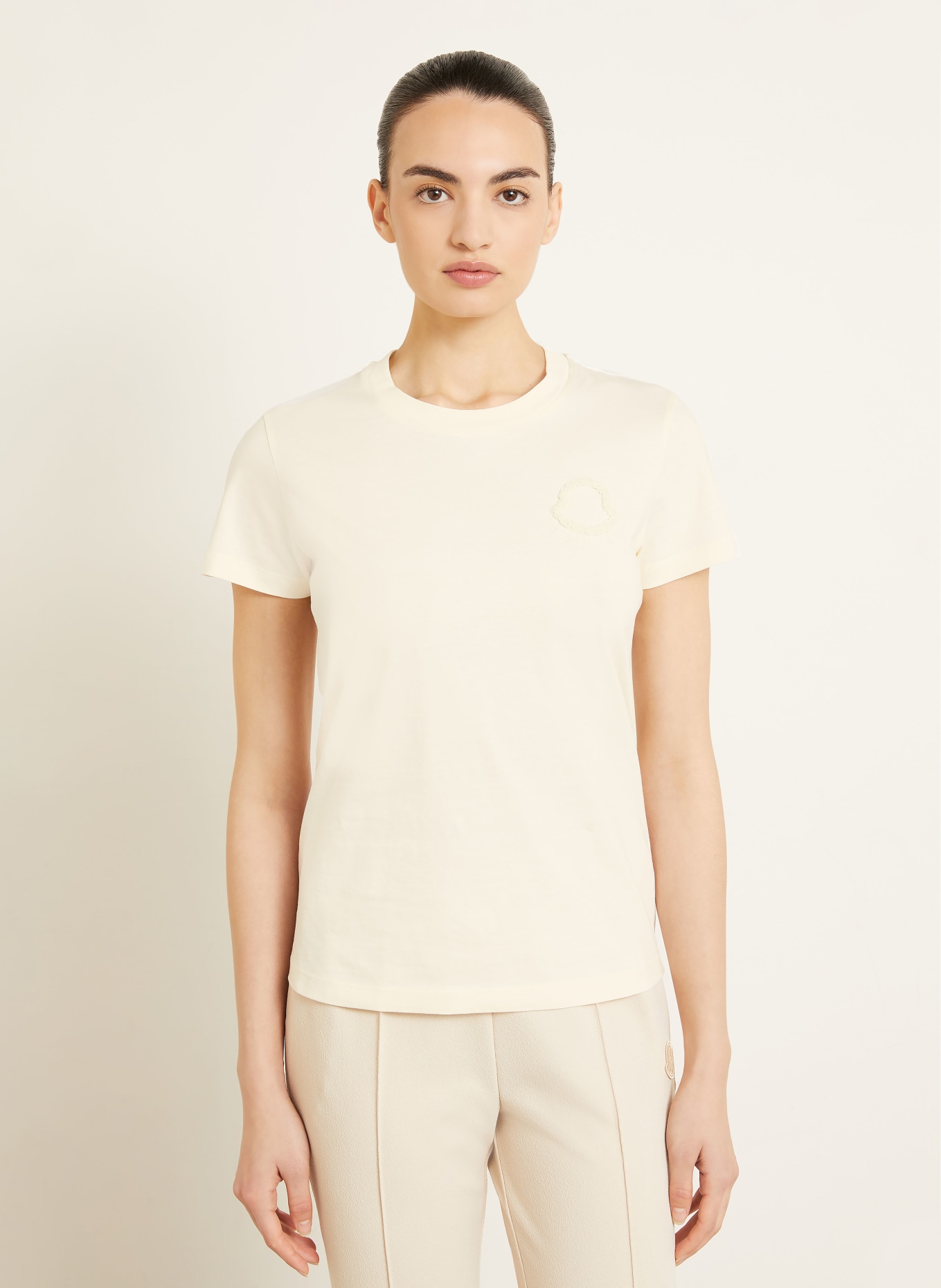 MONCLER T-Shirt: CREME