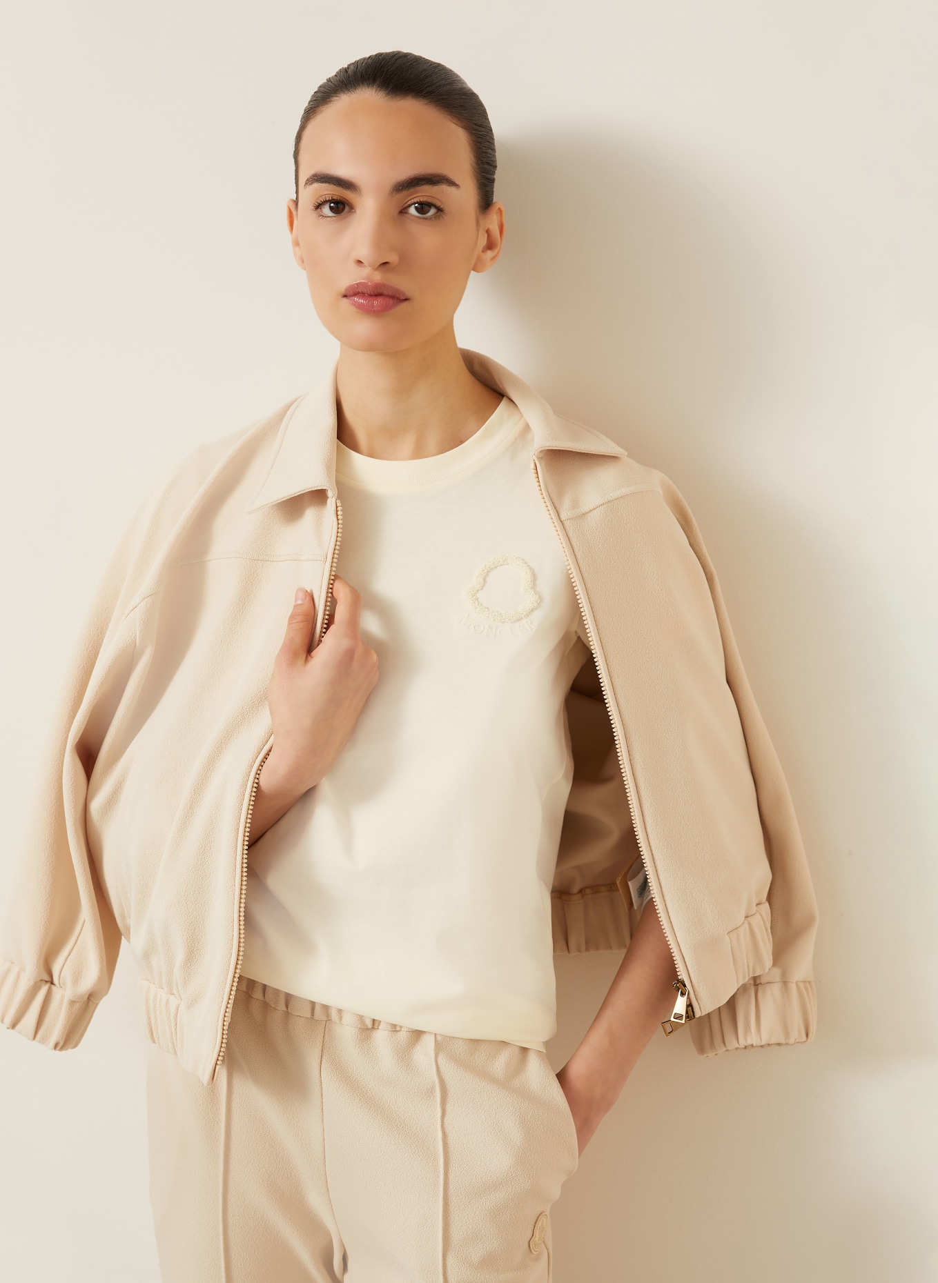 MONCLER T-Shirt: CREME